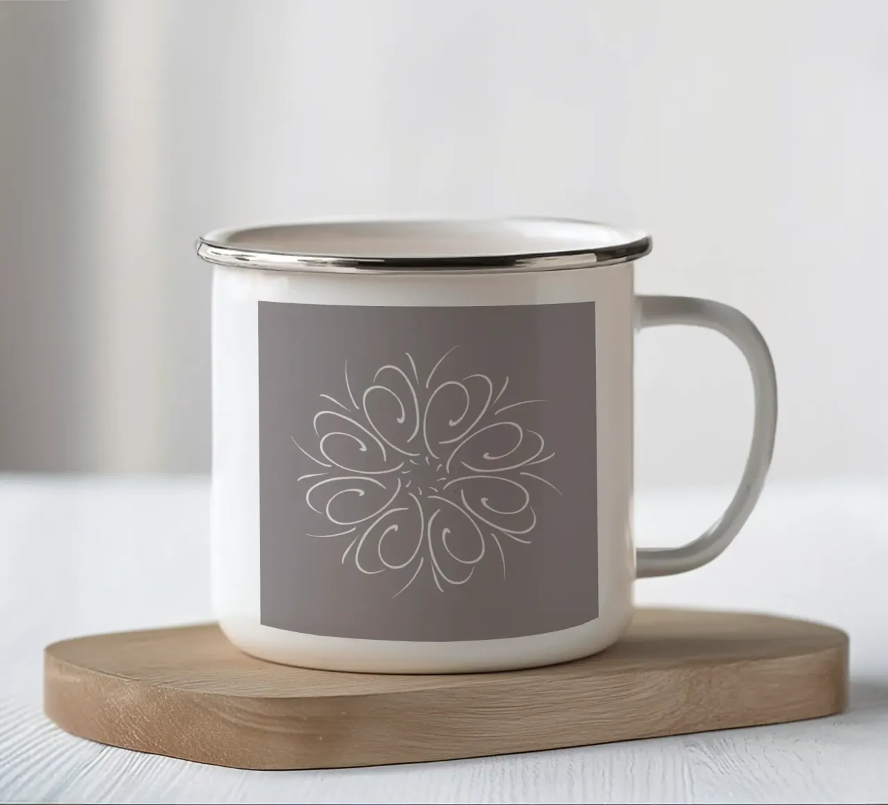 Elements Seasons | Air Wind Autumn | Abstract Illustration tazza in smalto da sabidussi