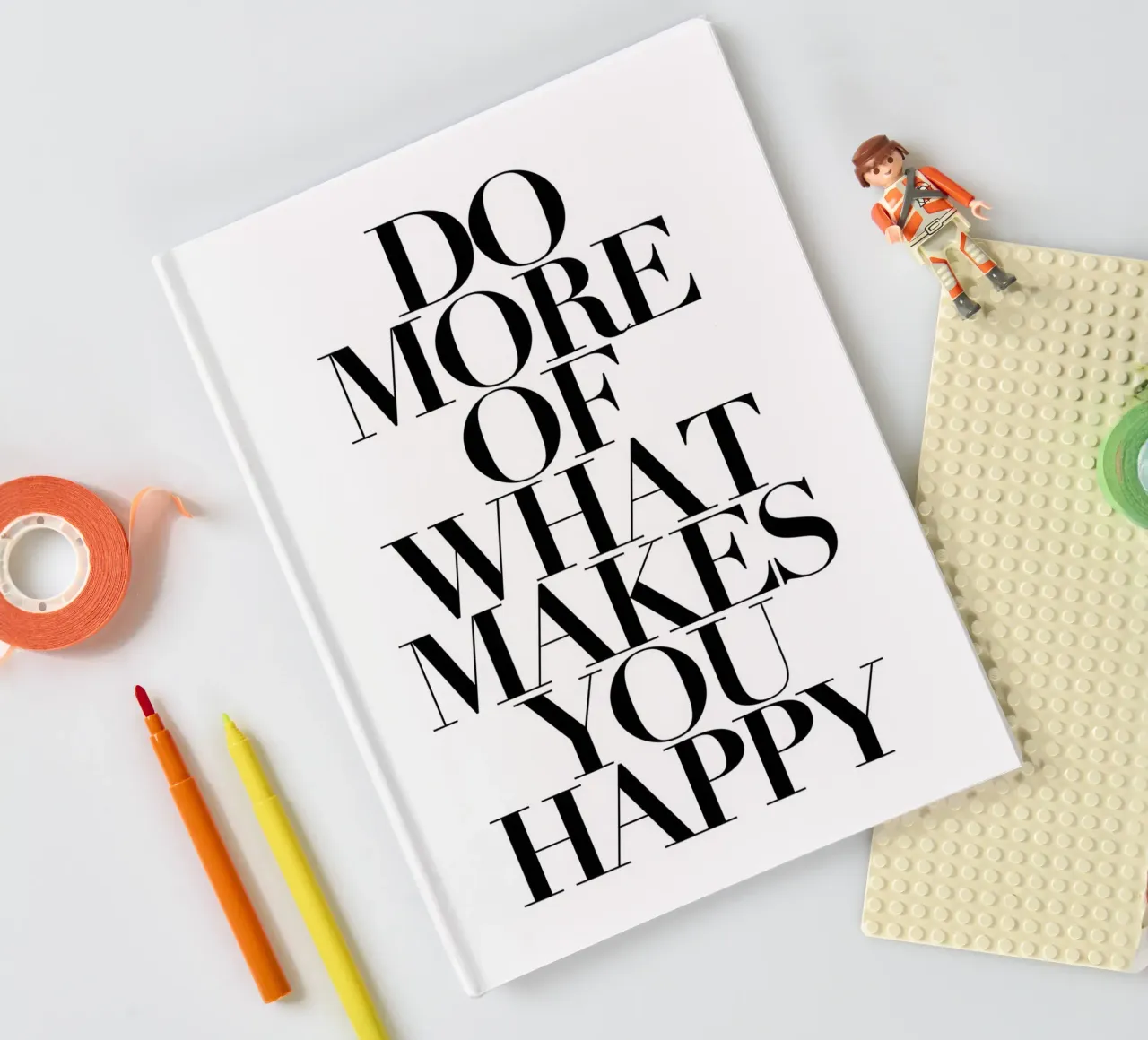 Do more of what makes you happy notebook by Rossa Sandra