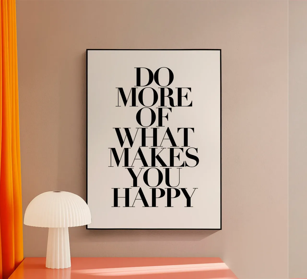 Doe meer van wat je gelukkig maakt acryl van Rossa Sandra