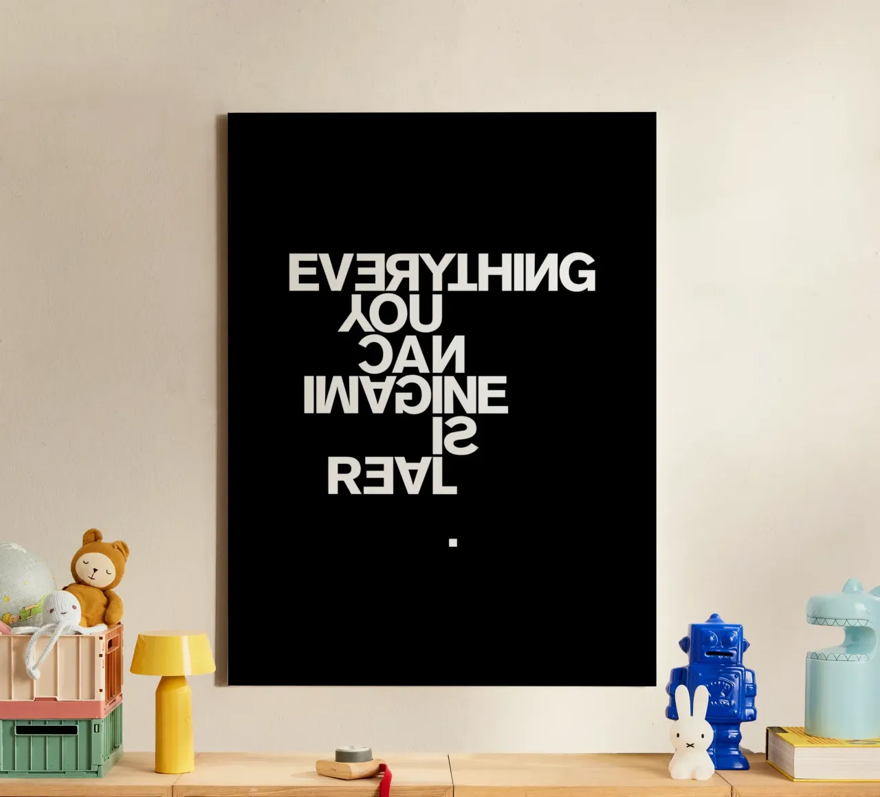 Everything You Can Imagine Is Real canvas by Rossa Sandra