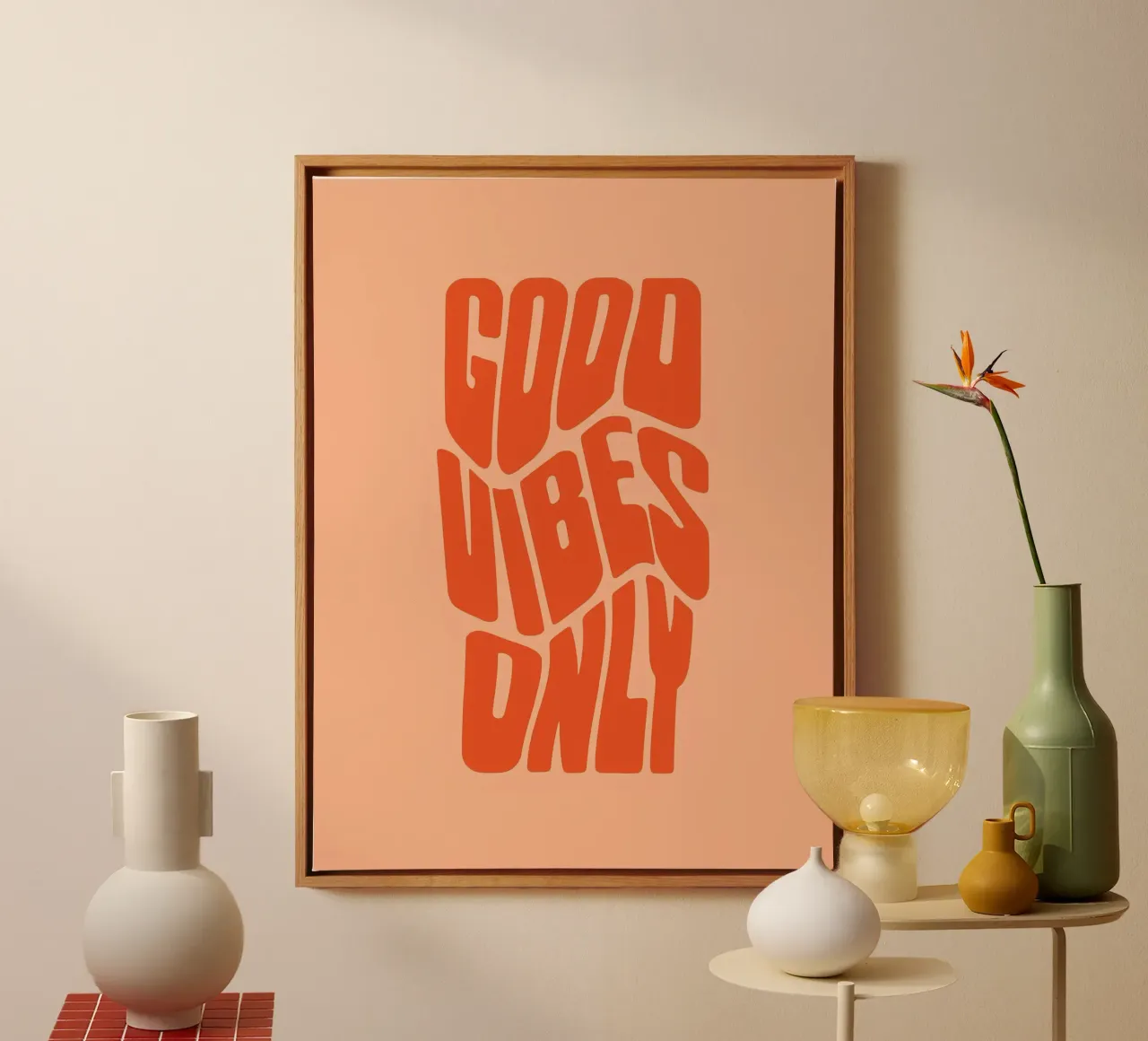 Groovy Good Vibes canvas by Rossa Sandra