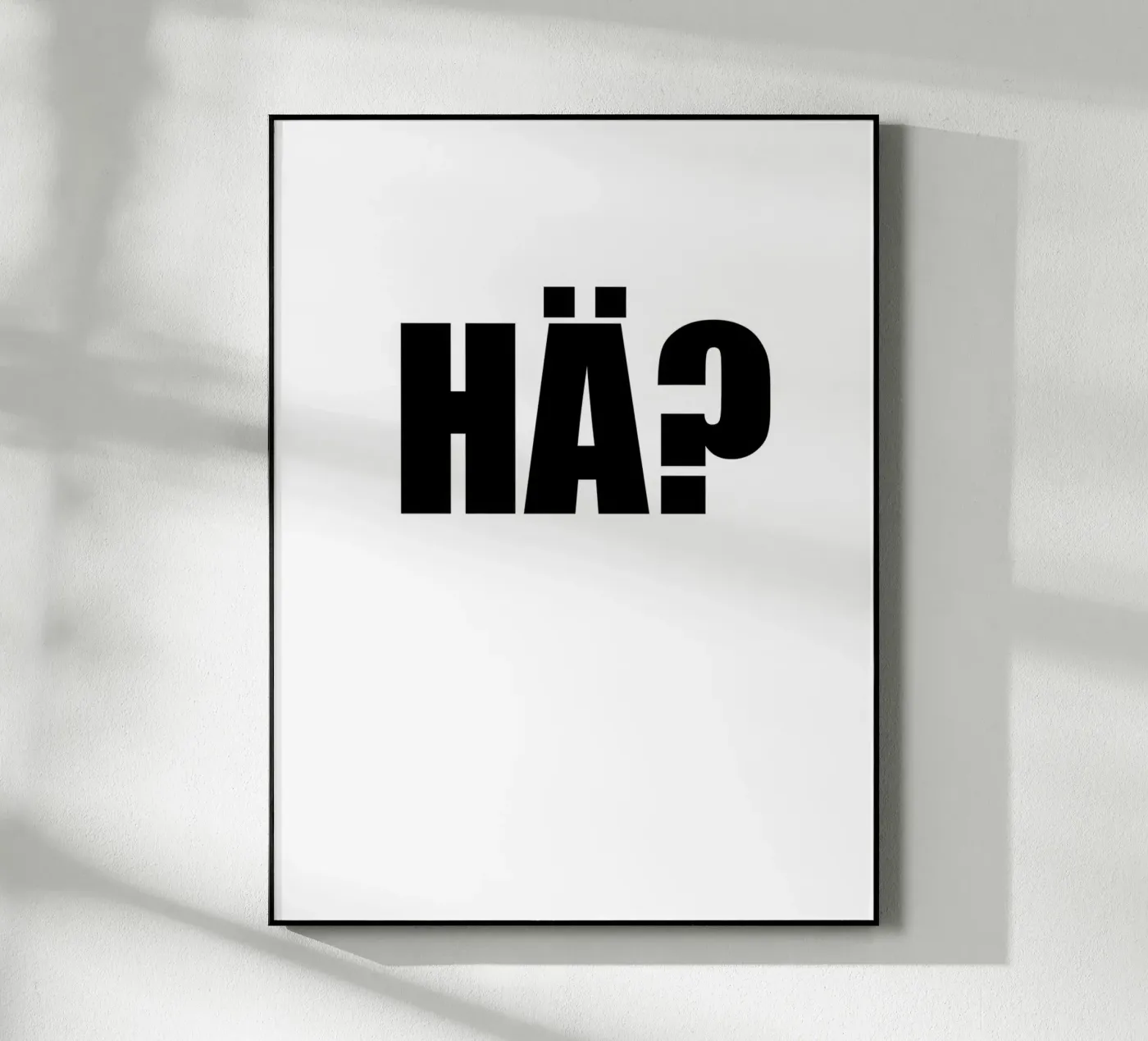 HA? Acryl-Glas von Rossa Sandra