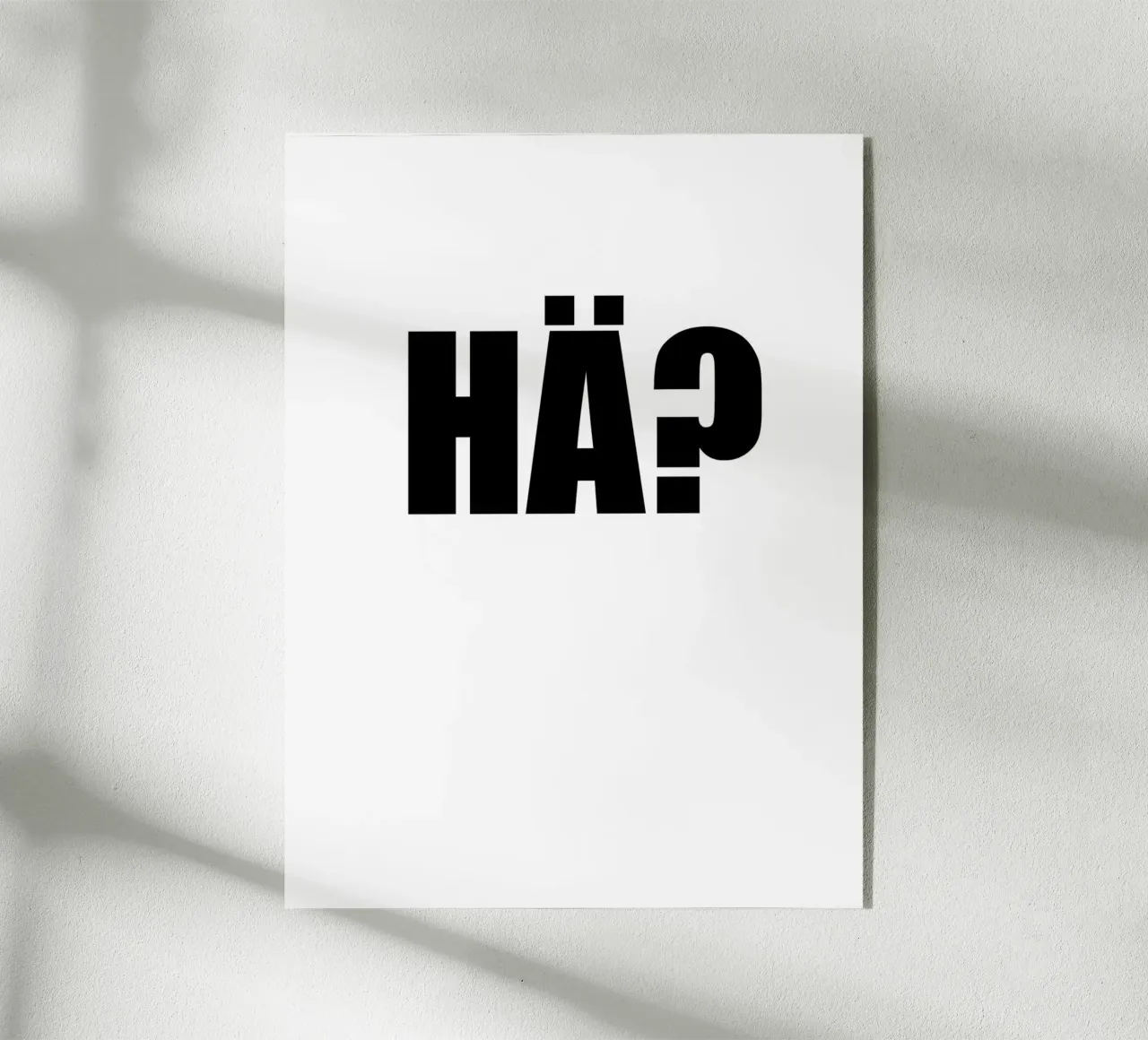 HA? plexiglass da Rossa Sandra