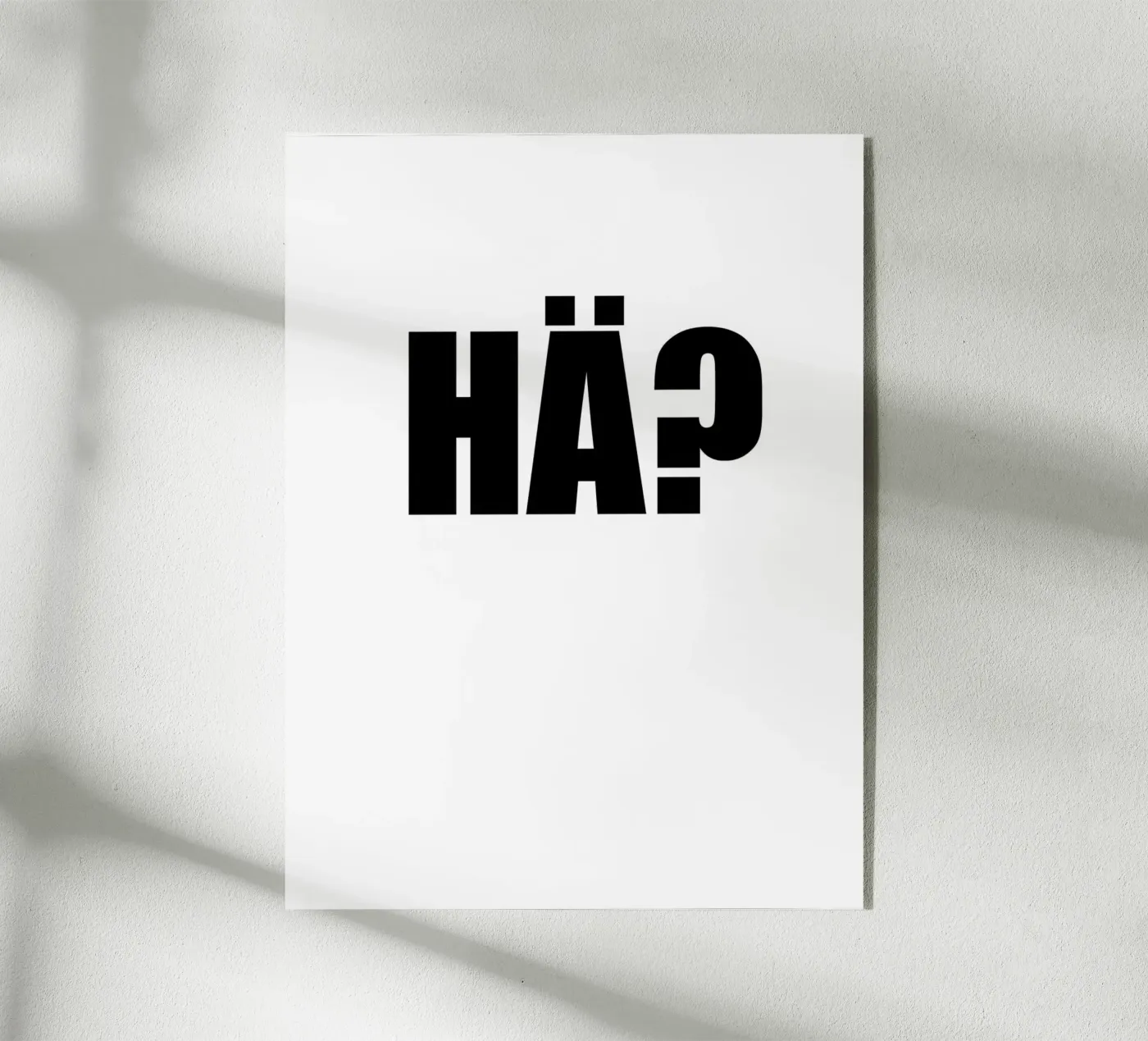 HA? Acryl-Glas von Rossa Sandra