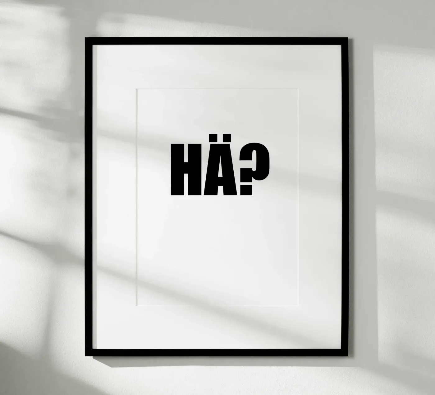 HA? poster da Rossa Sandra