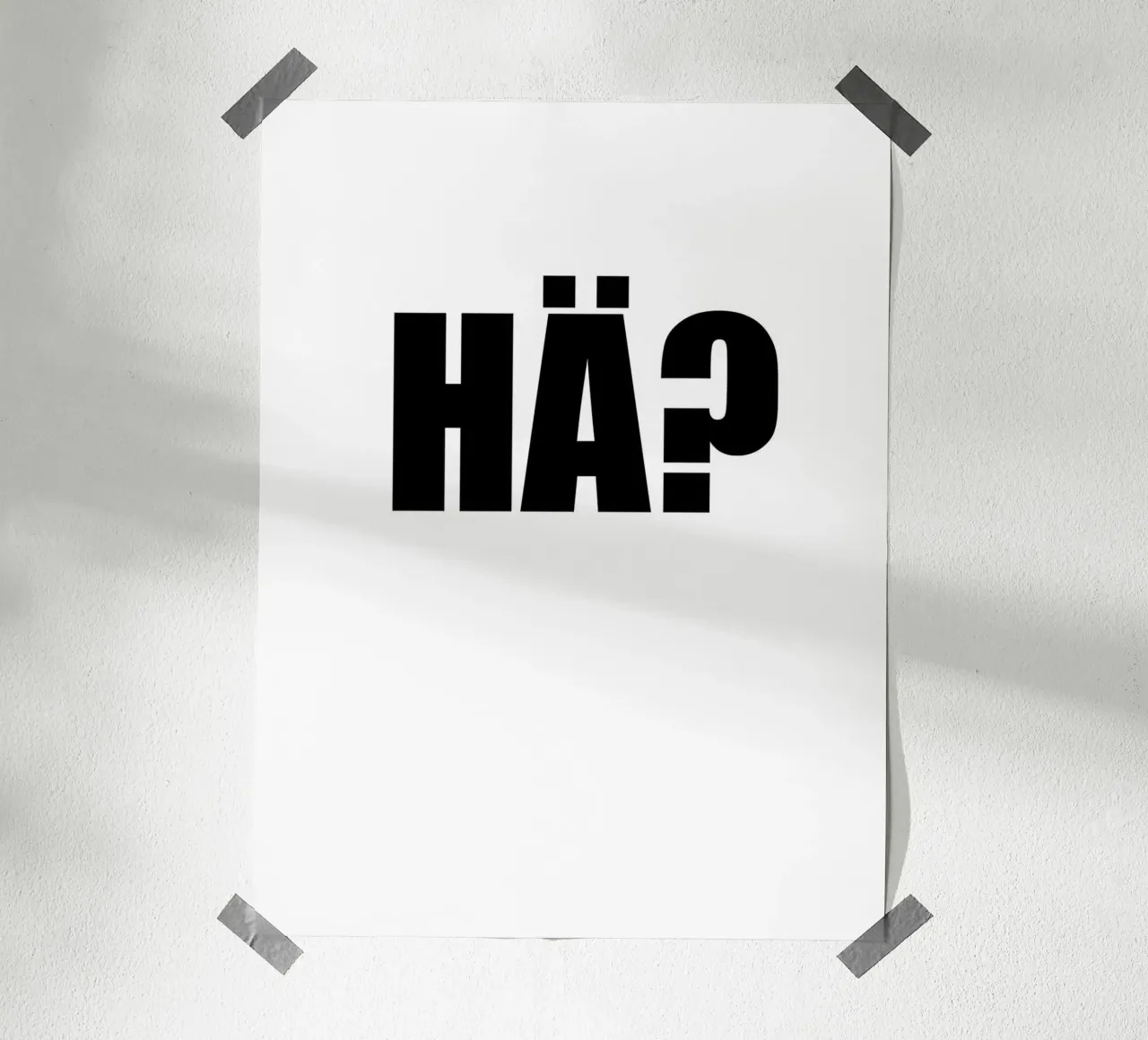 HA? poster da Rossa Sandra