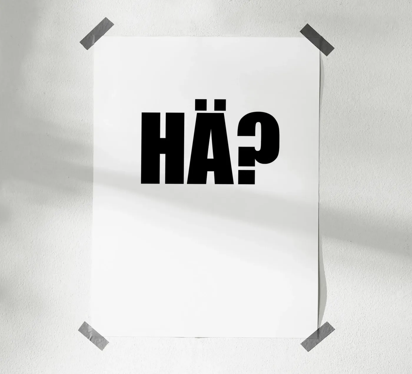 HA? poster da Rossa Sandra