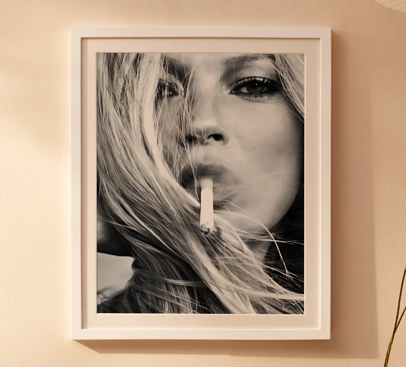 Roken poster van vintage singer