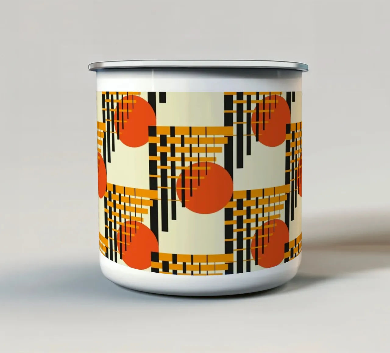 Mostra Bauhaus 1964 tazza in smalto da LaylaOzHome