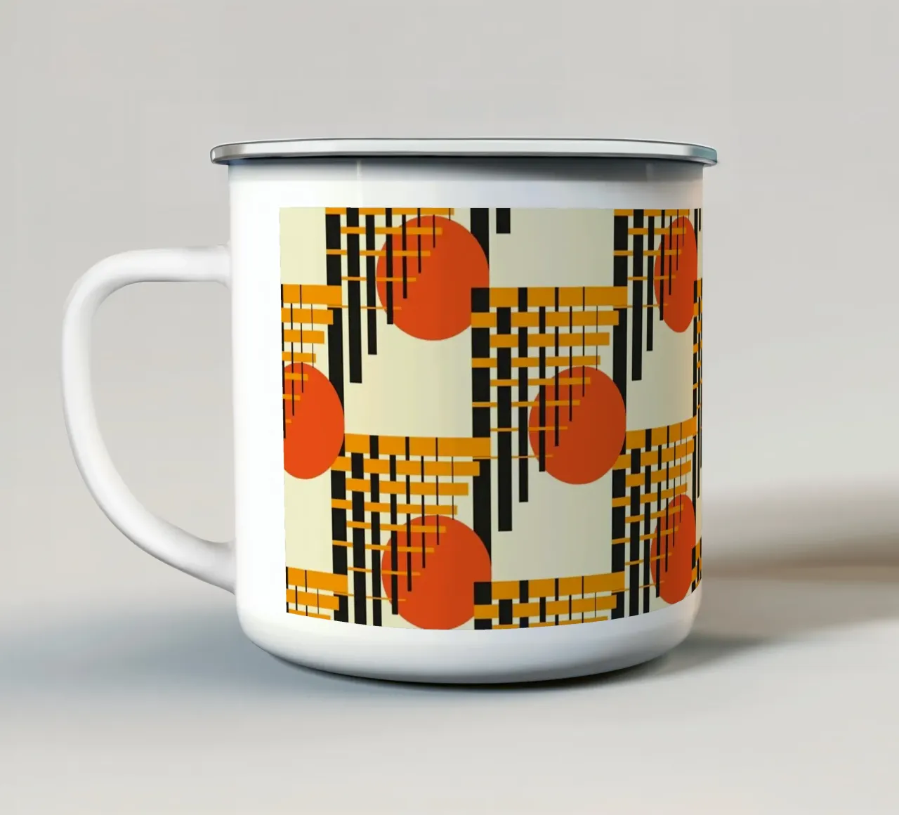 Mostra Bauhaus 1964 tazza in smalto da LaylaOzHome