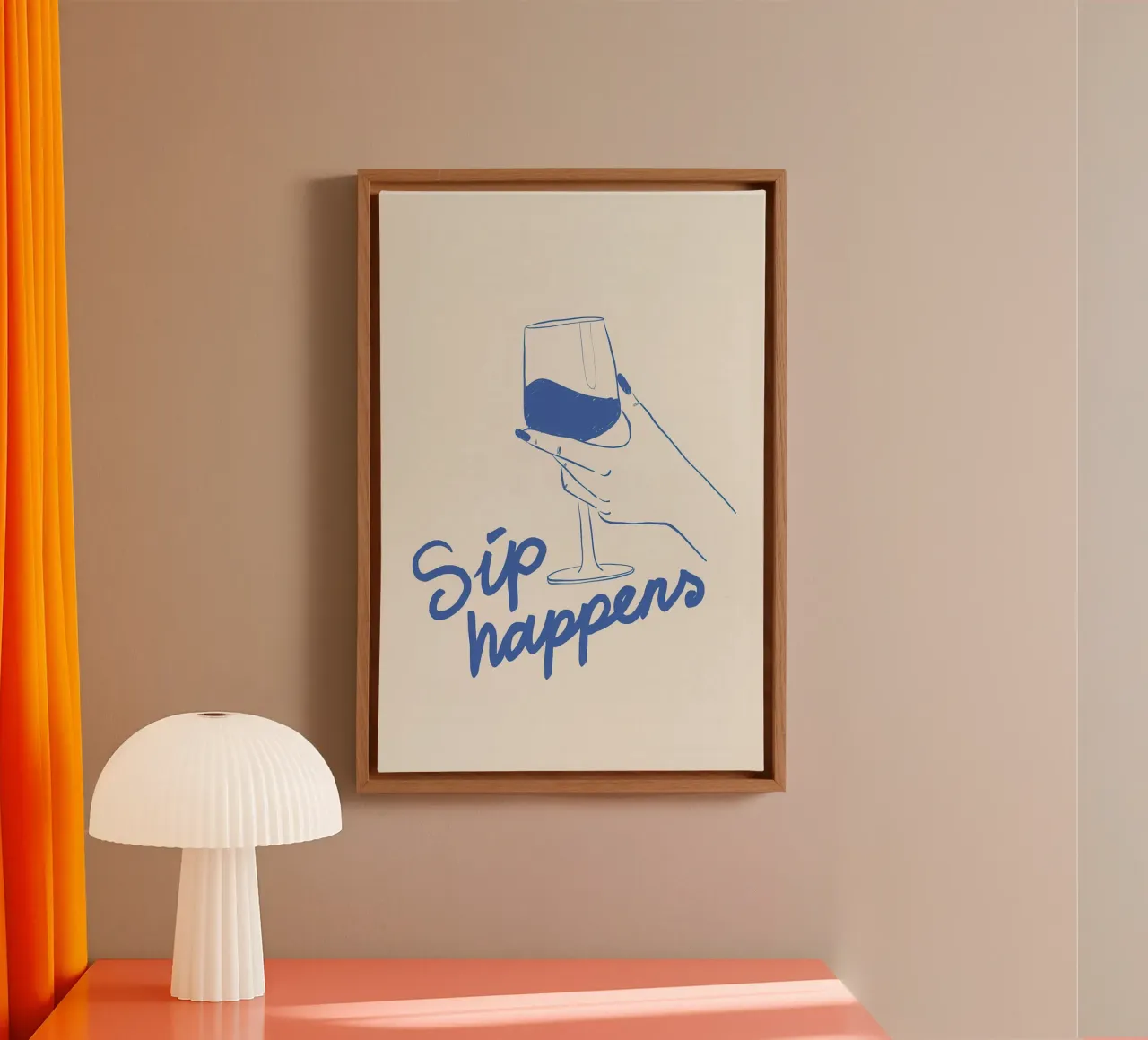 Sip happens canvas by Rossa Sandra