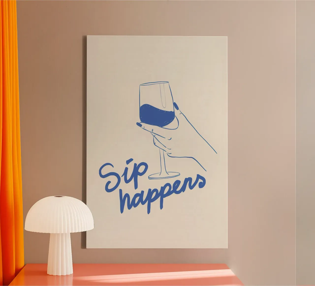 Sip happens canvas by Rossa Sandra