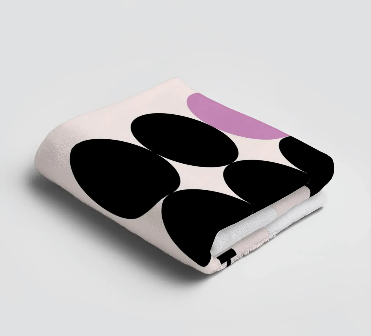 Bauhaus Cirkels Minimal Print badhanddoek van Cozy Vibes