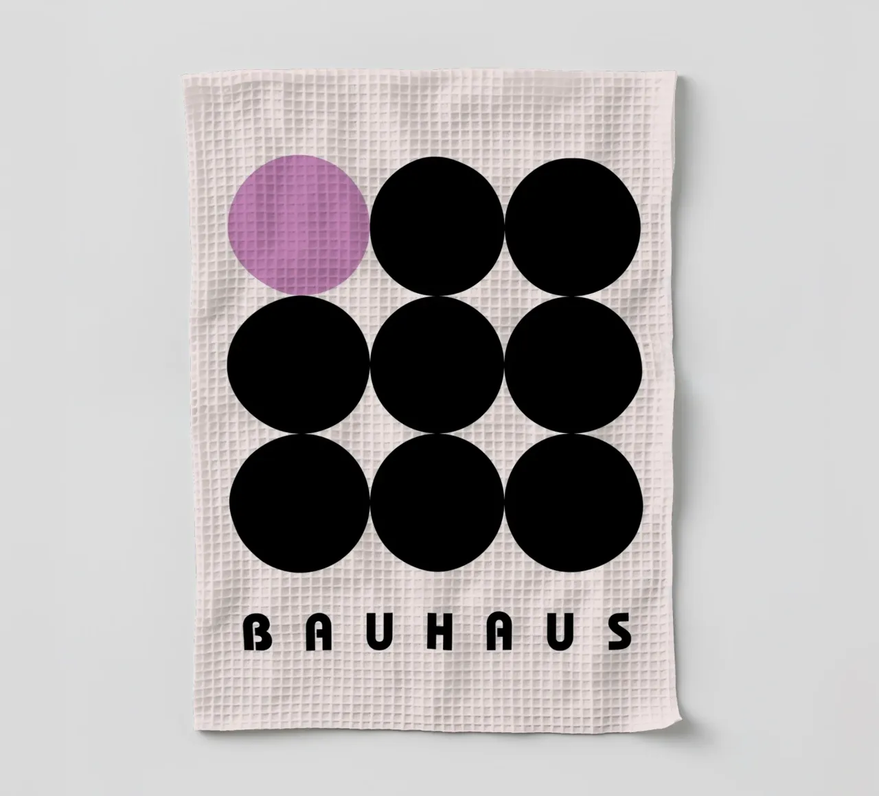 Bauhaus Circles Minimal Print torchon de Cozy Vibes