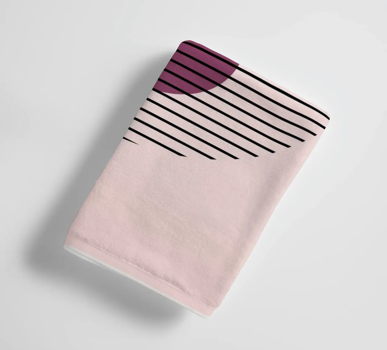 Bauhaus Abstract Circle Print towel by Cozy Vibes