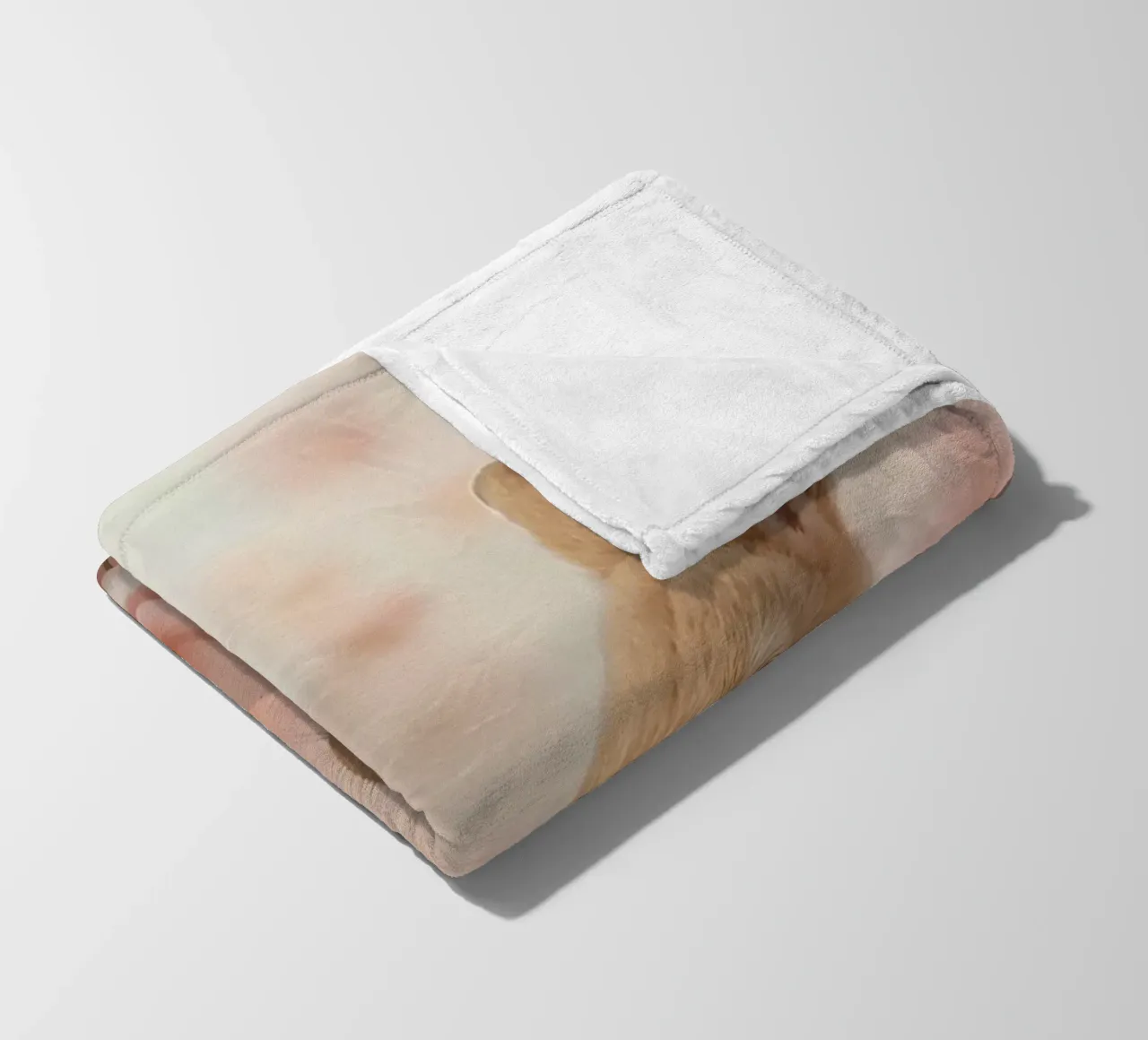 Carino Due conigli in fiori rosa coperta in pile da DesignDoodle