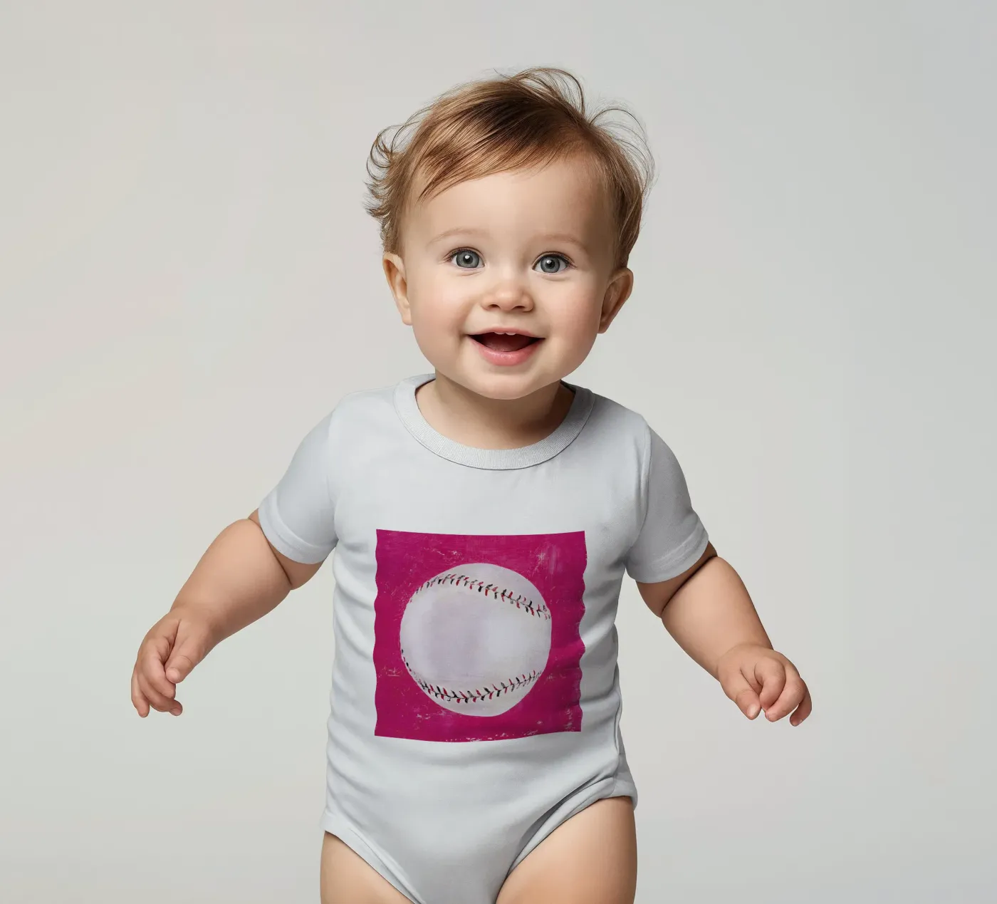 Baseball Kurzarm Babybody von Andy Bridge