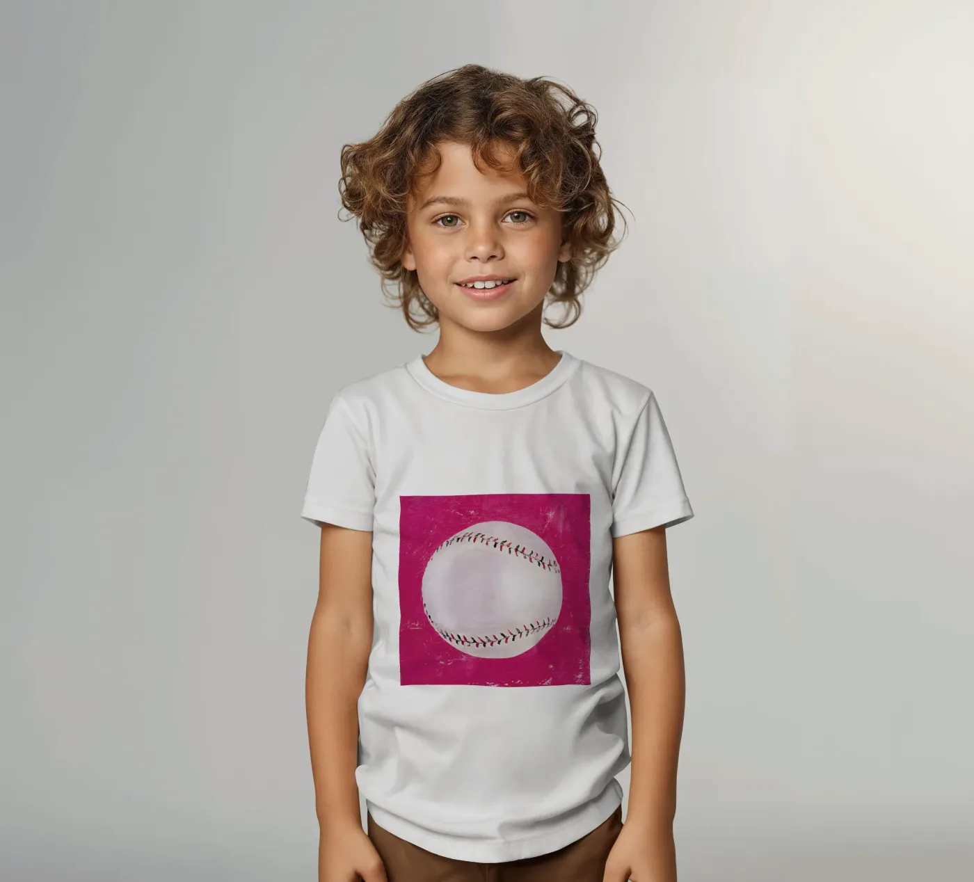 Baseball kinder t-shirt van Andy Bridge