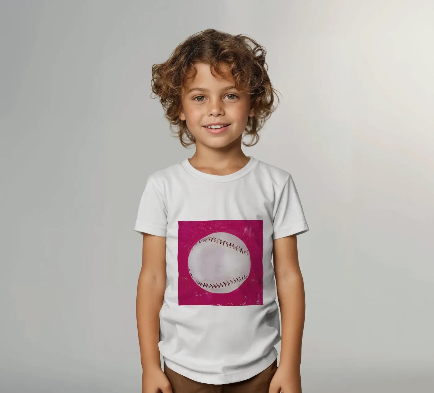 Baseball kinder t-shirt van Andy Bridge