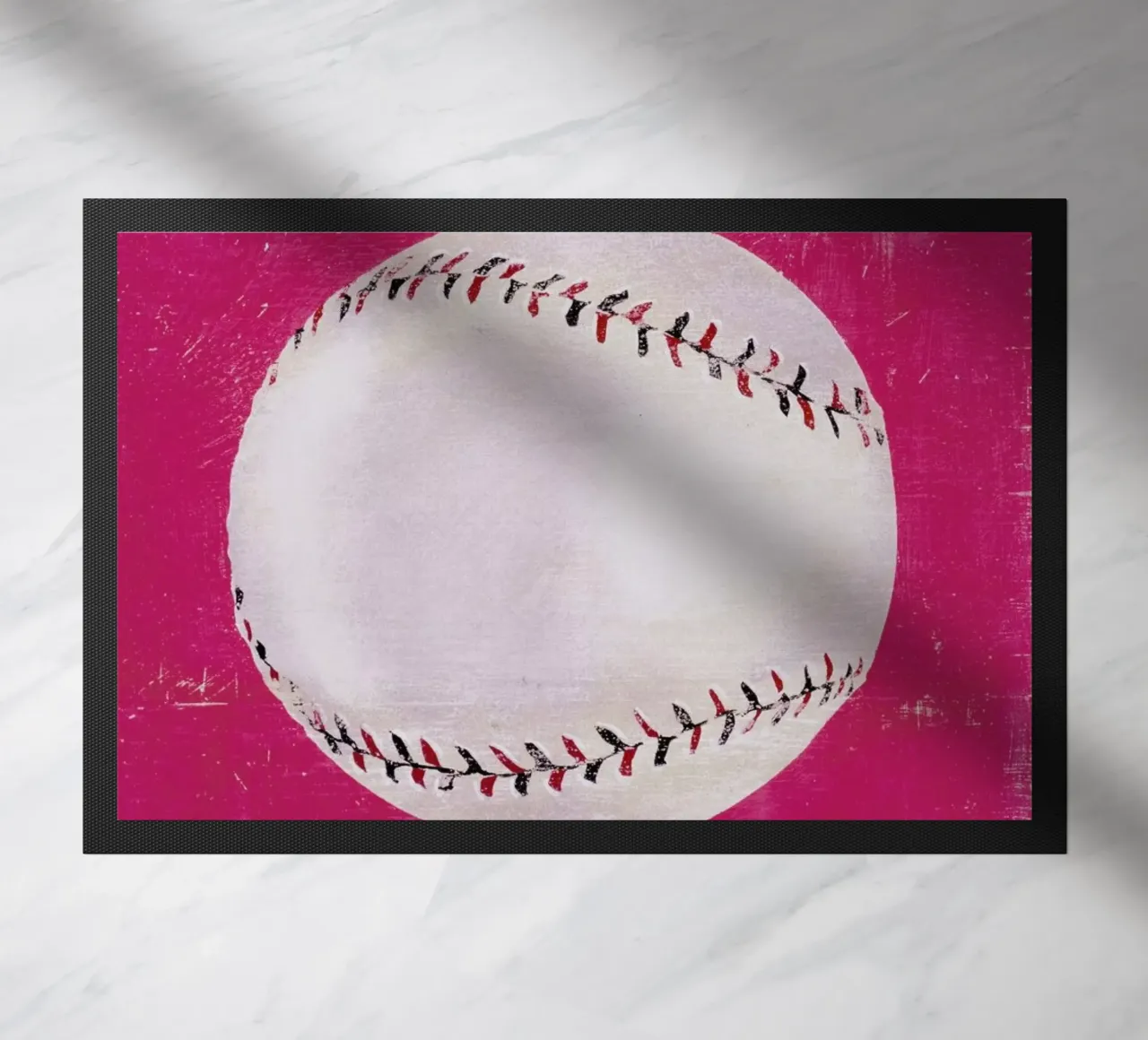 Baseball doormat by Andy Bridge