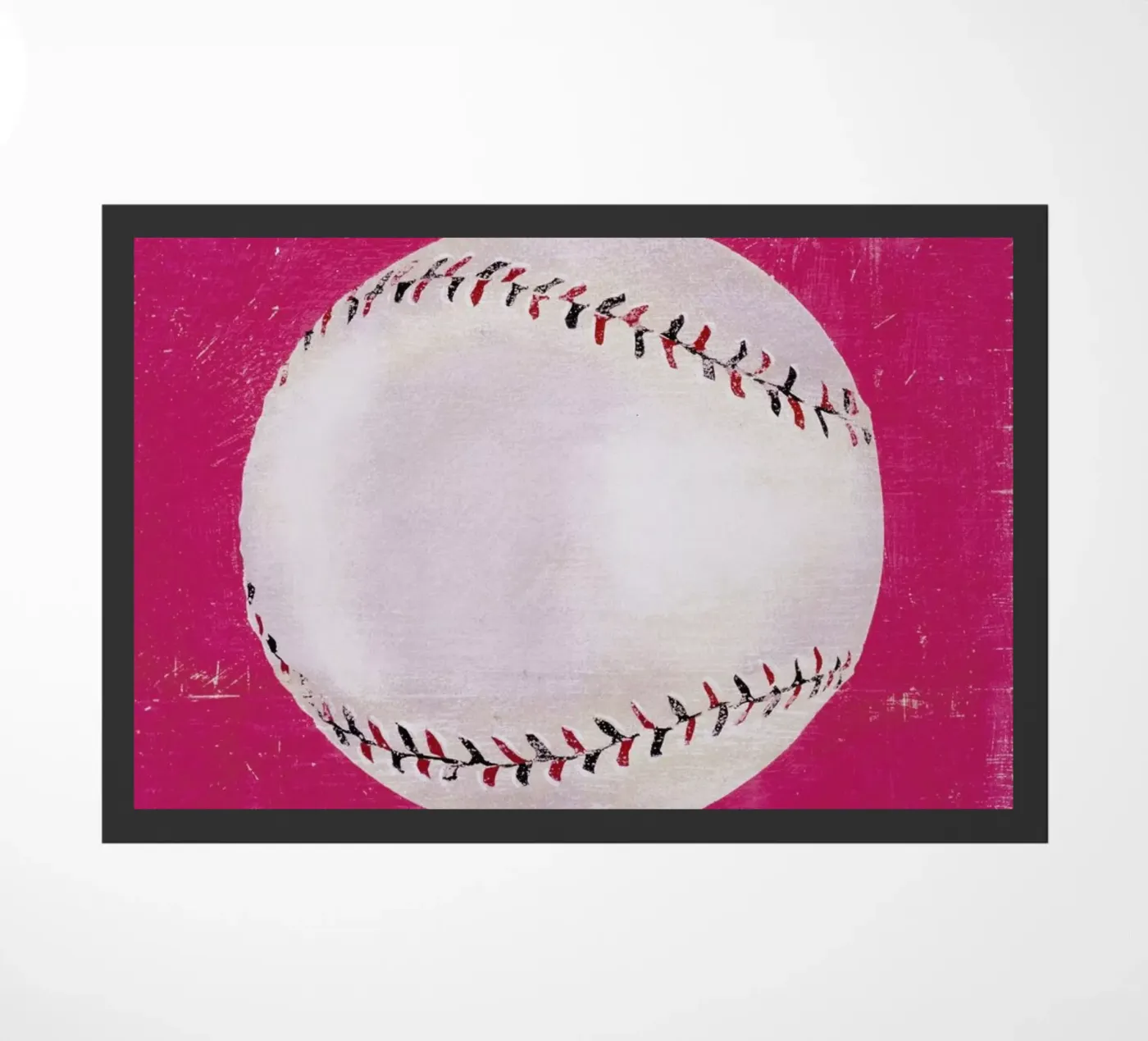 Baseball doormat by Andy Bridge