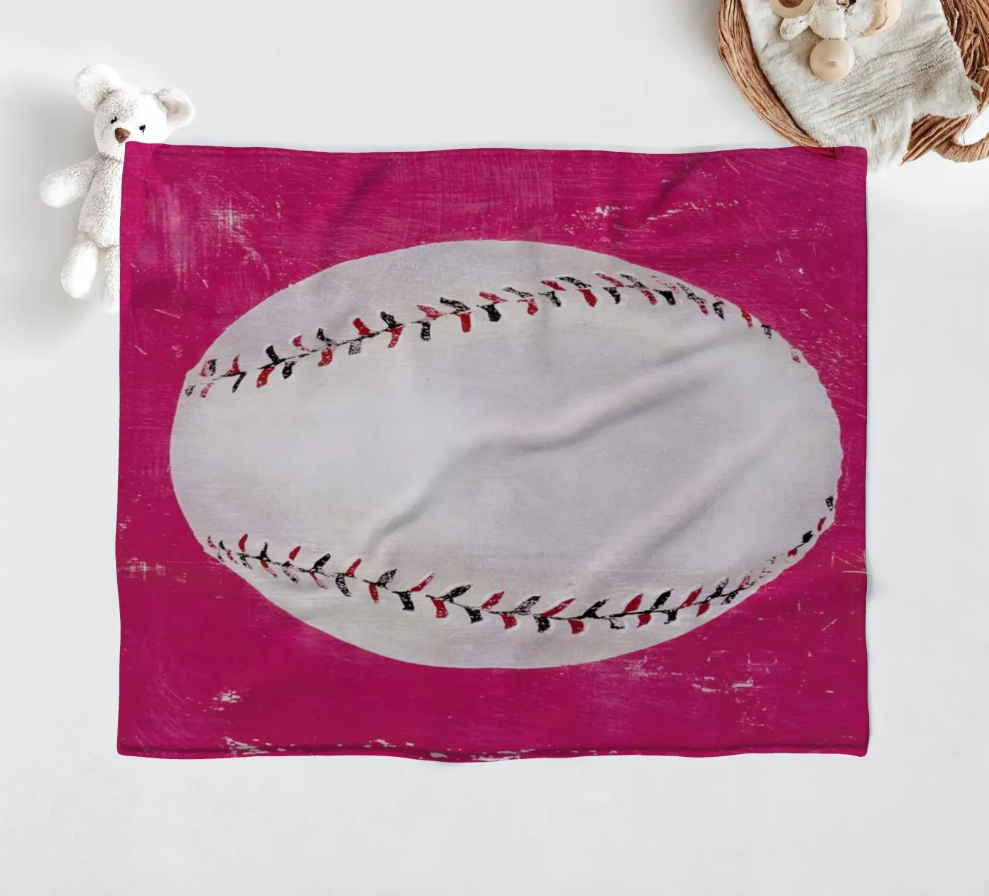 Baseball fleecedeken van Andy Bridge