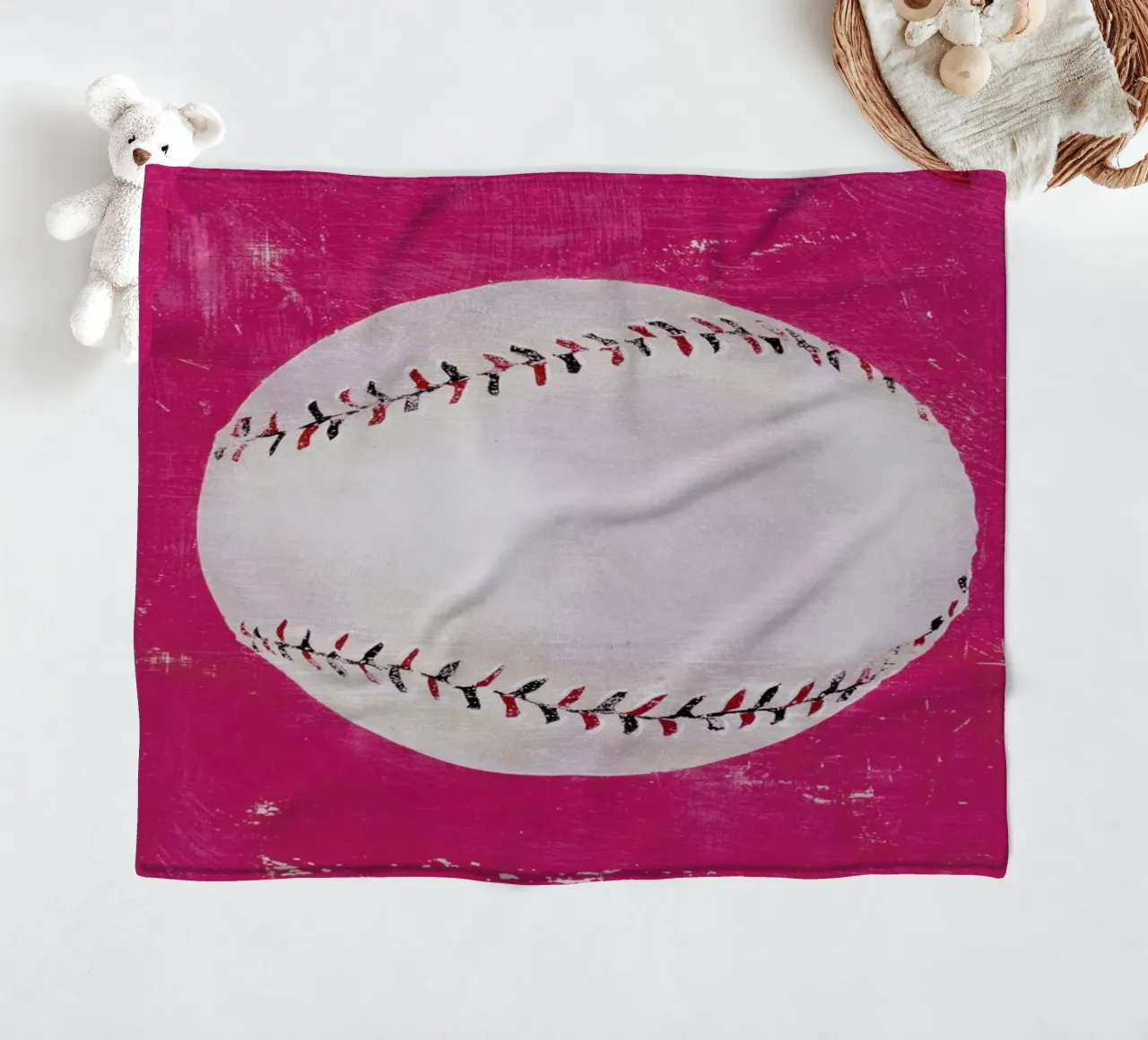 Baseball fleecedeken van Andy Bridge