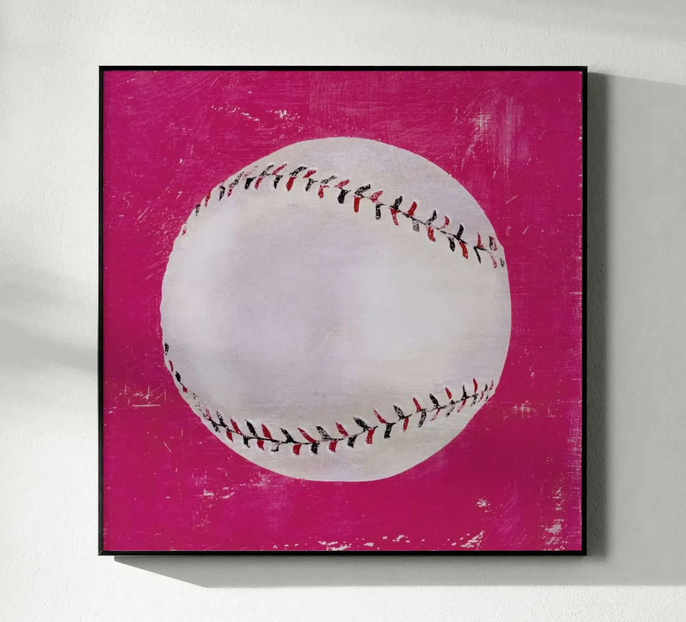 Baseball acryl van Andy Bridge