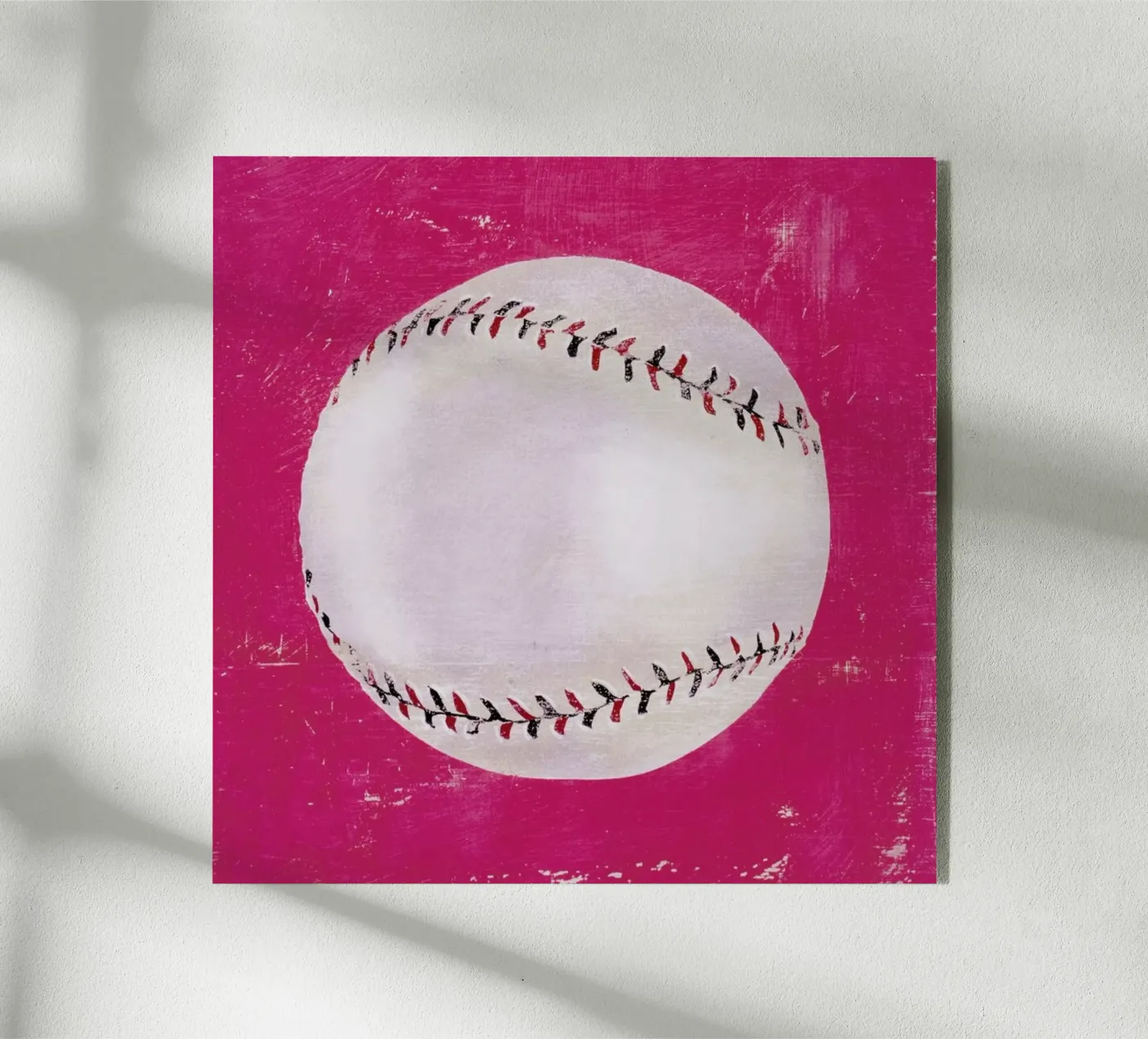 Baseball acryl van Andy Bridge