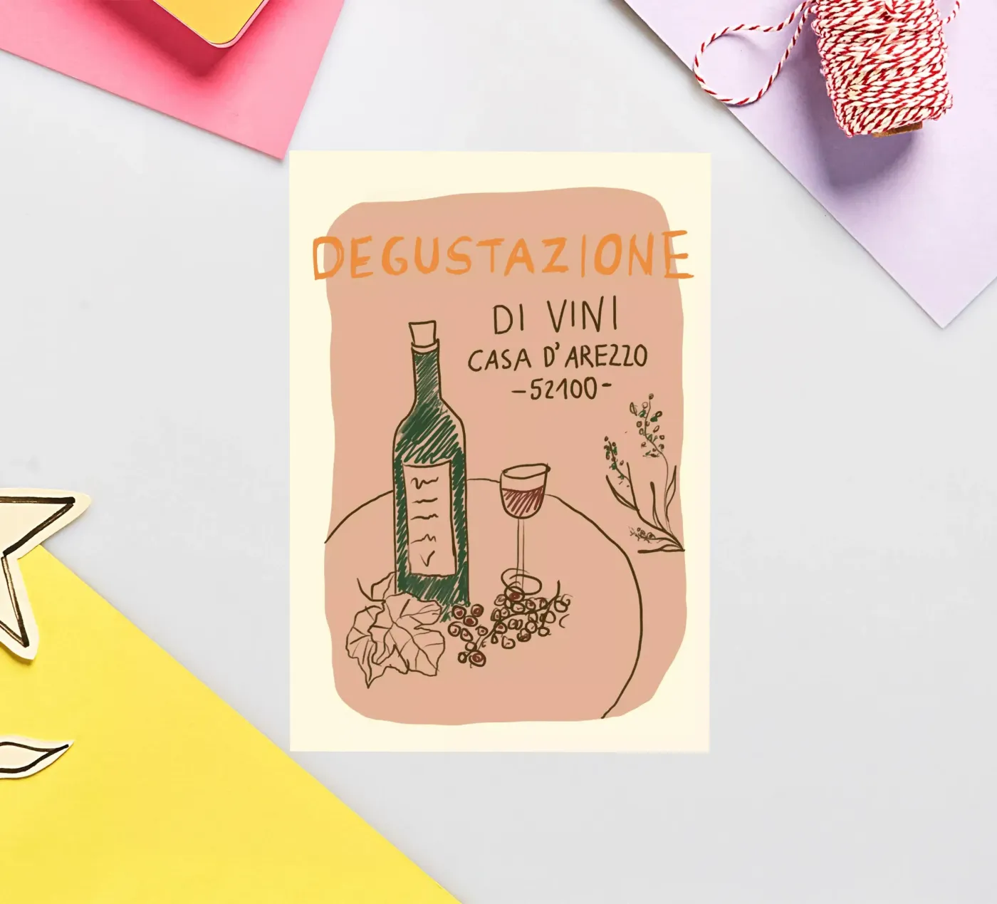 Weinprobe sticker by Studio Dolci