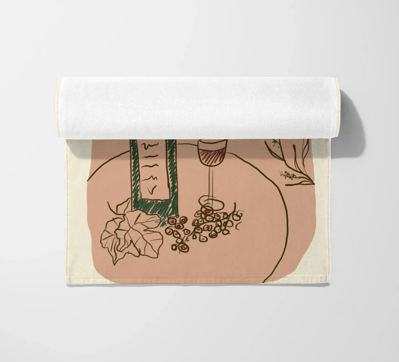 Weinprobe strandhanddoek van Studio Dolci