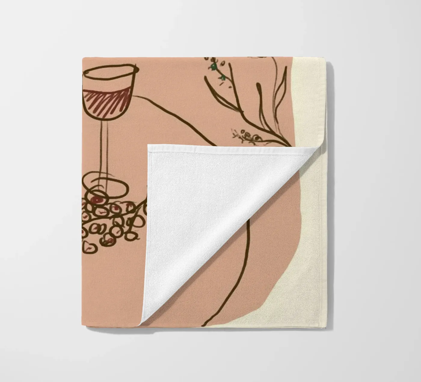 Weinprobe strandhanddoek van Studio Dolci