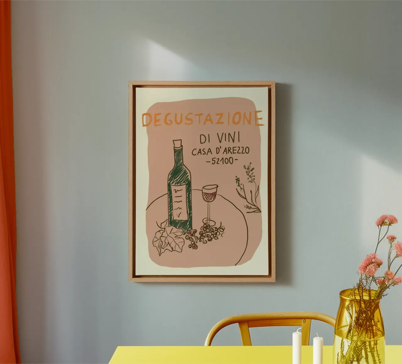 Weinprobe tela con Cornice a cassetta da Studio Dolci