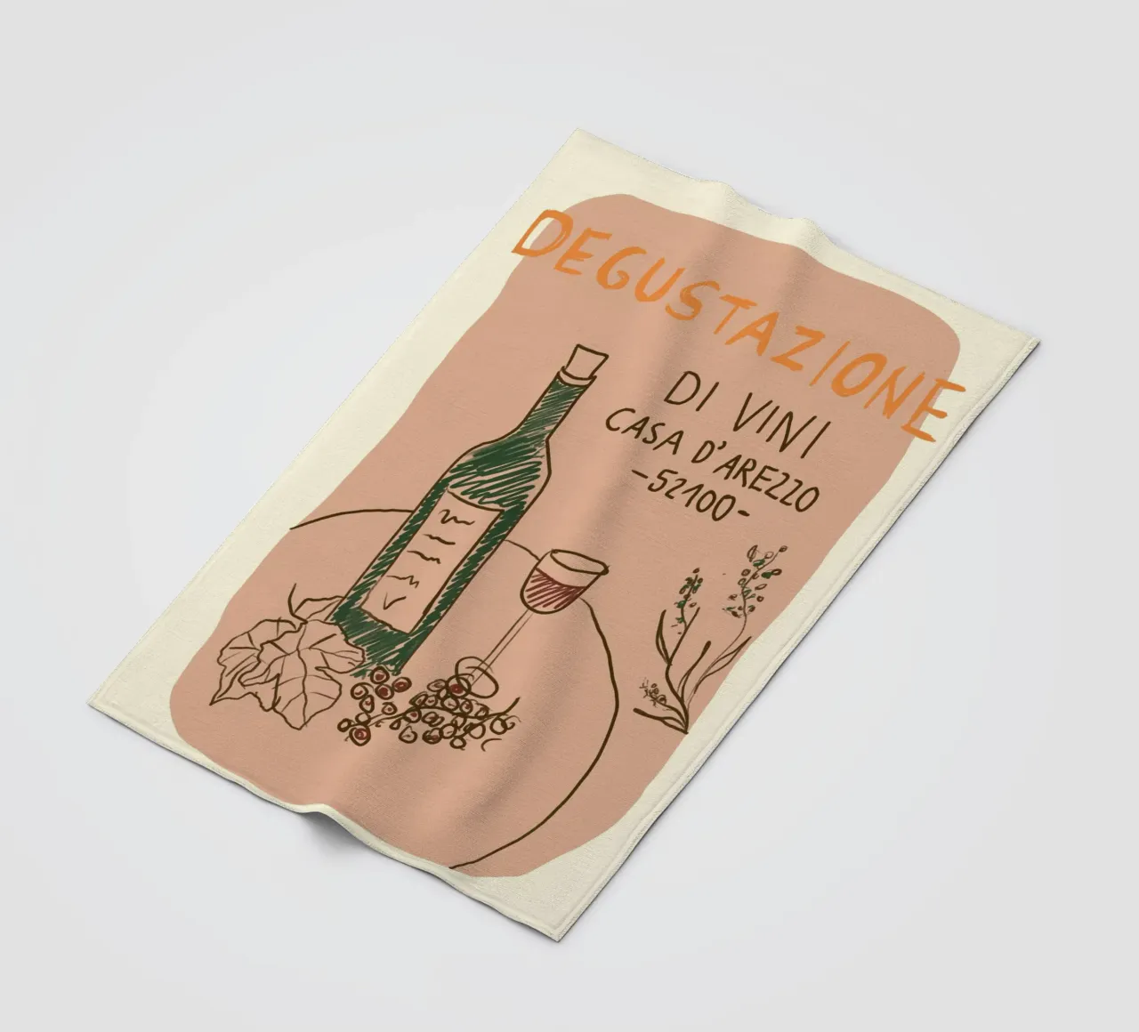 Weinprobe Fleecedecke von Studio Dolci