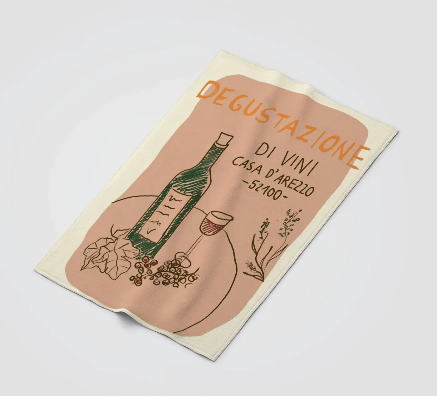 Weinprobe Fleecedecke von Studio Dolci