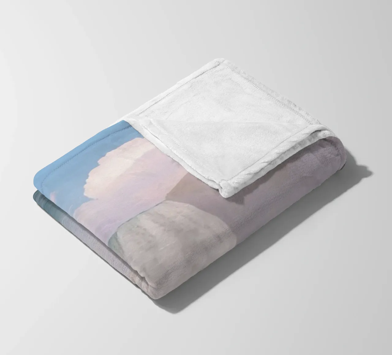 Cascata con arcobaleno e nebbia coperta in pile da DesignDoodle