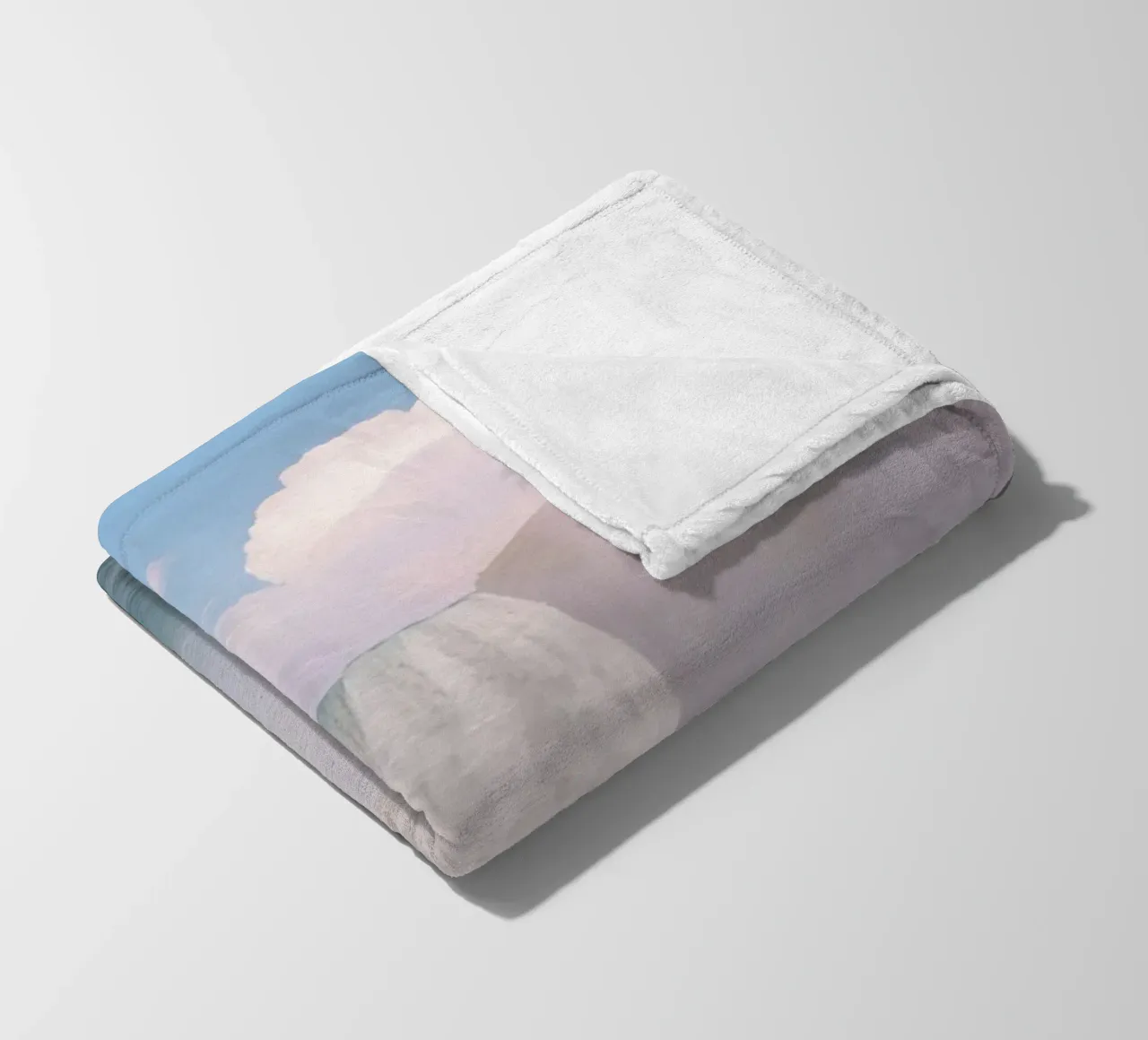 Cascata con arcobaleno e nebbia coperta in pile da DesignDoodle