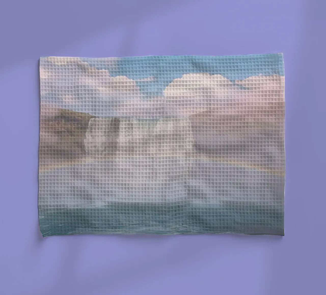 Cascata con arcobaleno e nebbia canovaccio da cucina da DesignDoodle