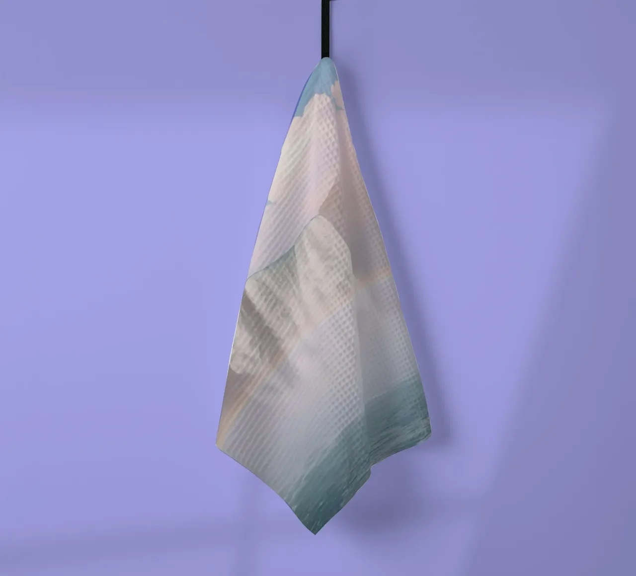 Cascata con arcobaleno e nebbia canovaccio da cucina da DesignDoodle