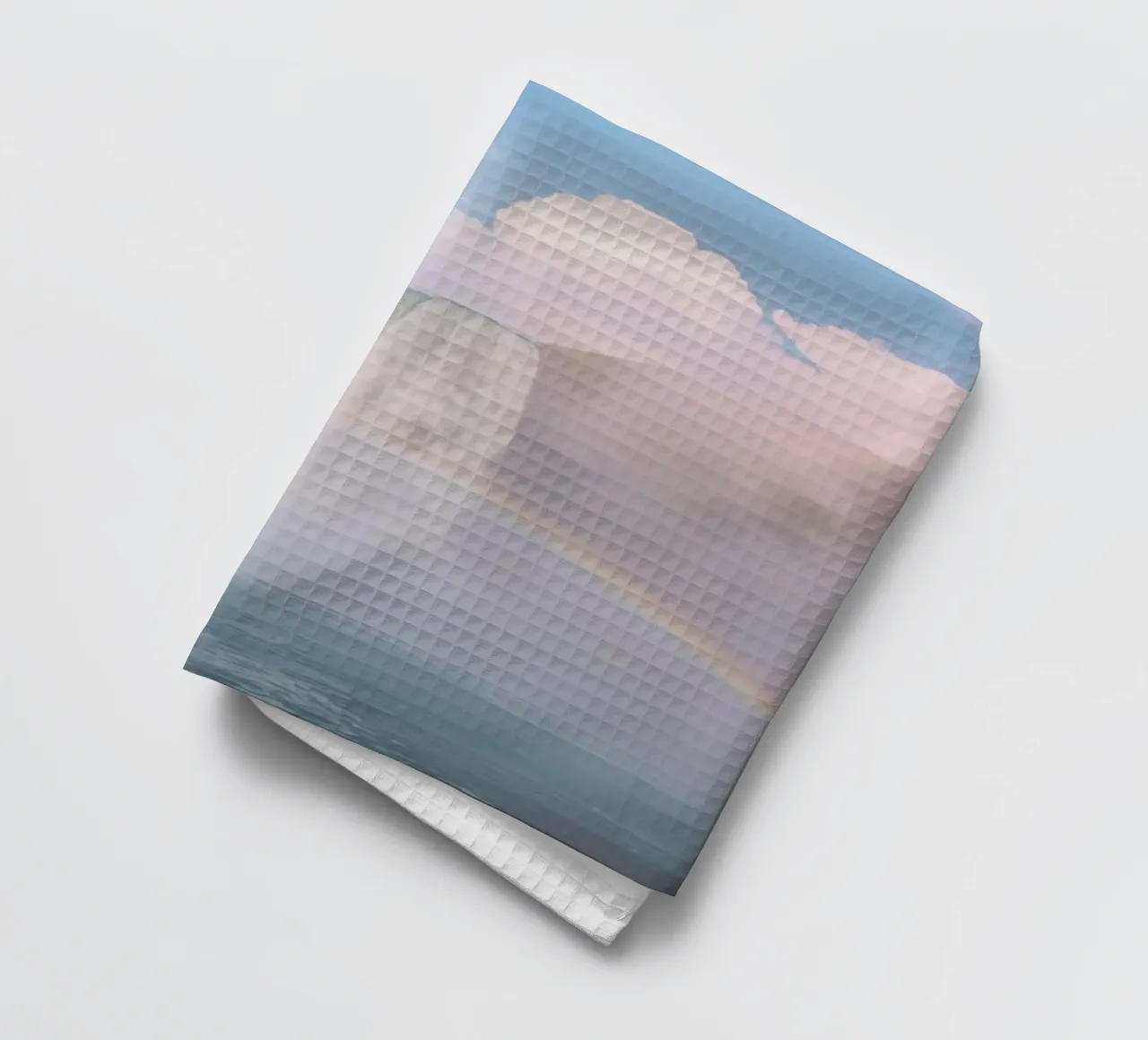Cascata con arcobaleno e nebbia canovaccio da cucina da DesignDoodle