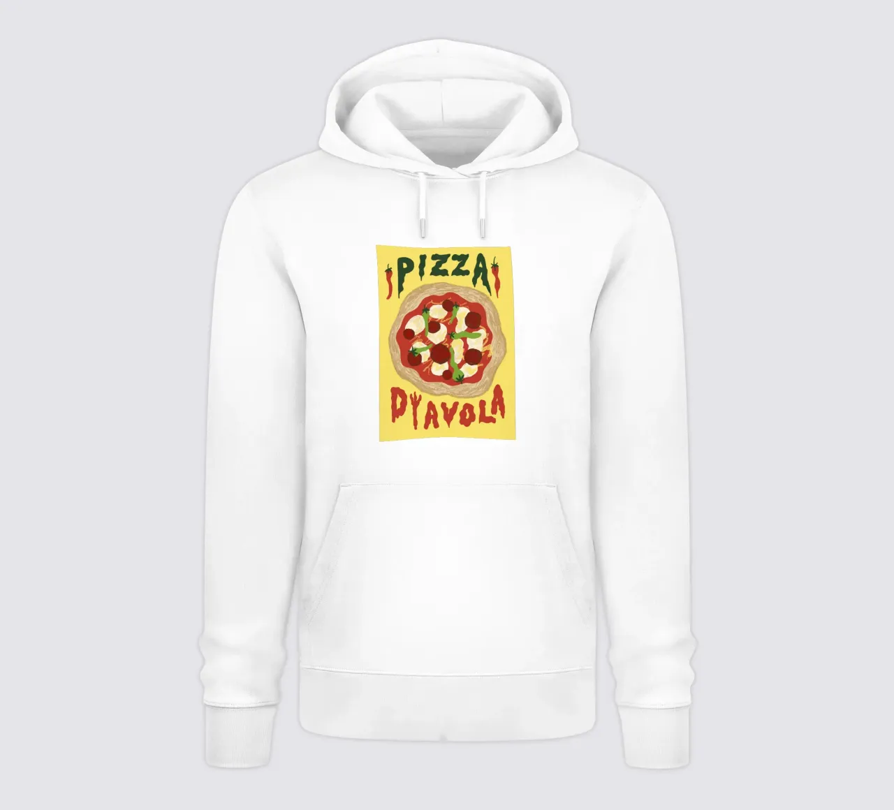 Pizza Diavola felpa con cappuccio da Studio Dolci