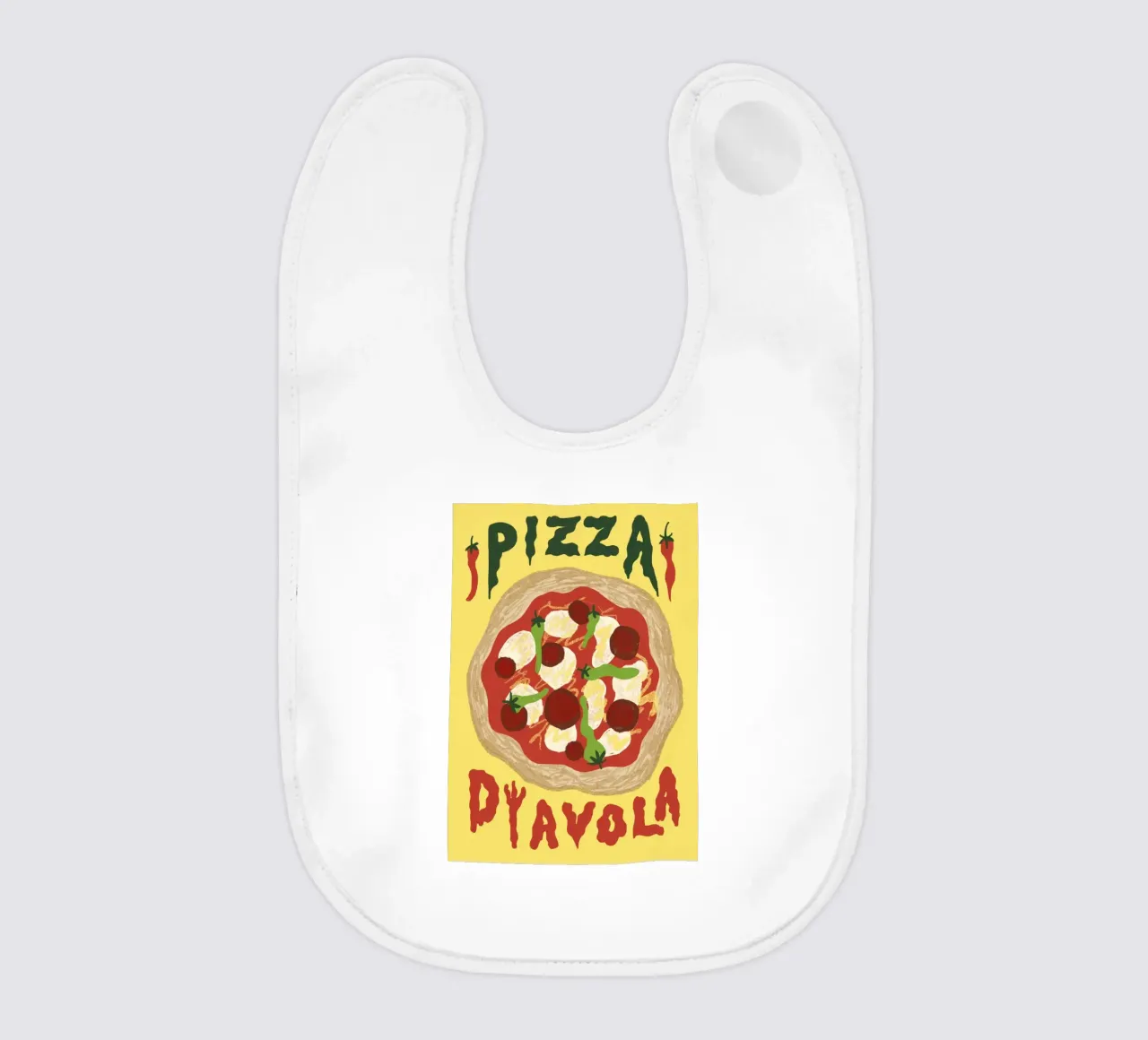 Pizza Diavola bavaglino da Studio Dolci