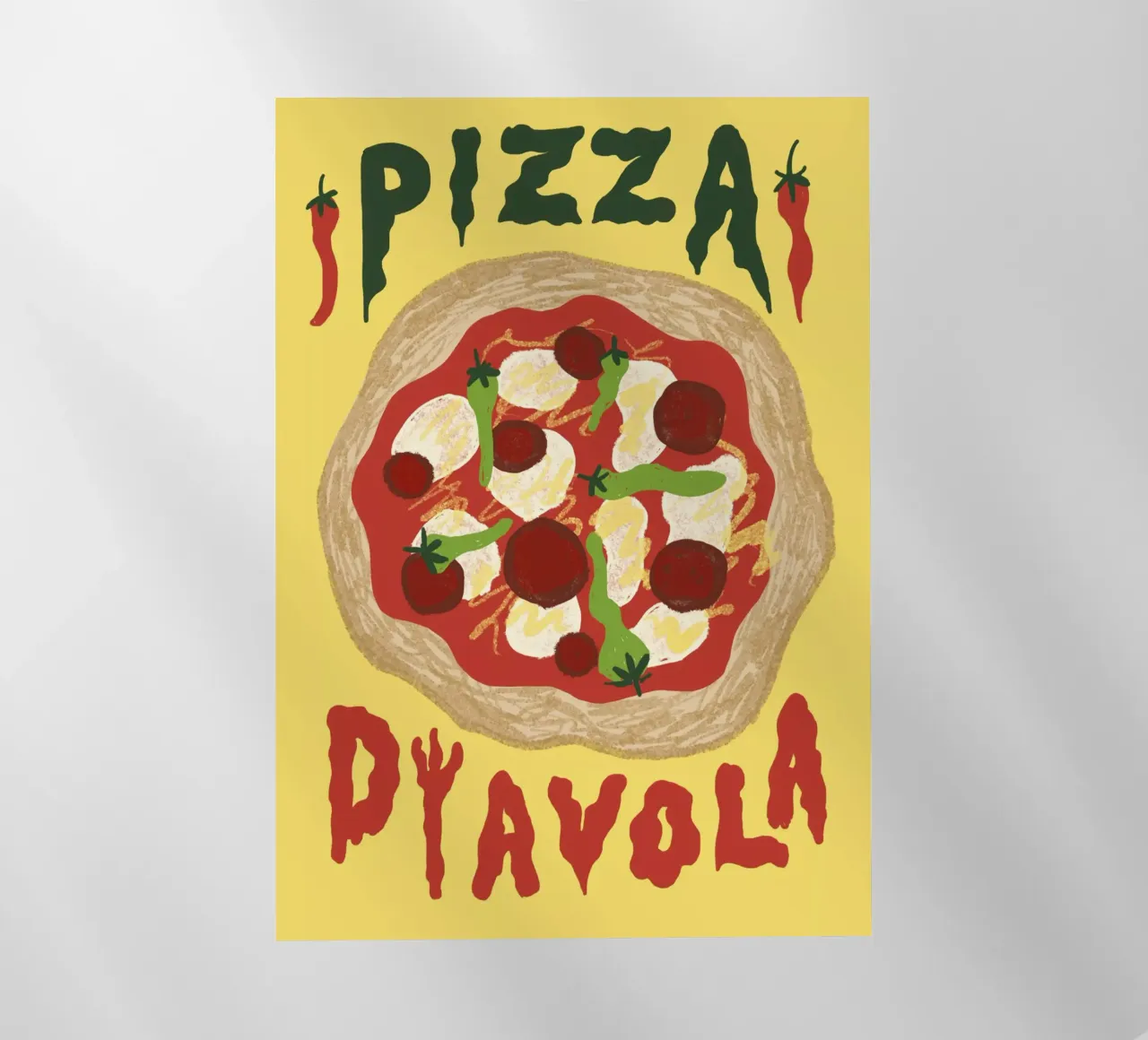 Pizza Diavola pellicola backlit da Studio Dolci