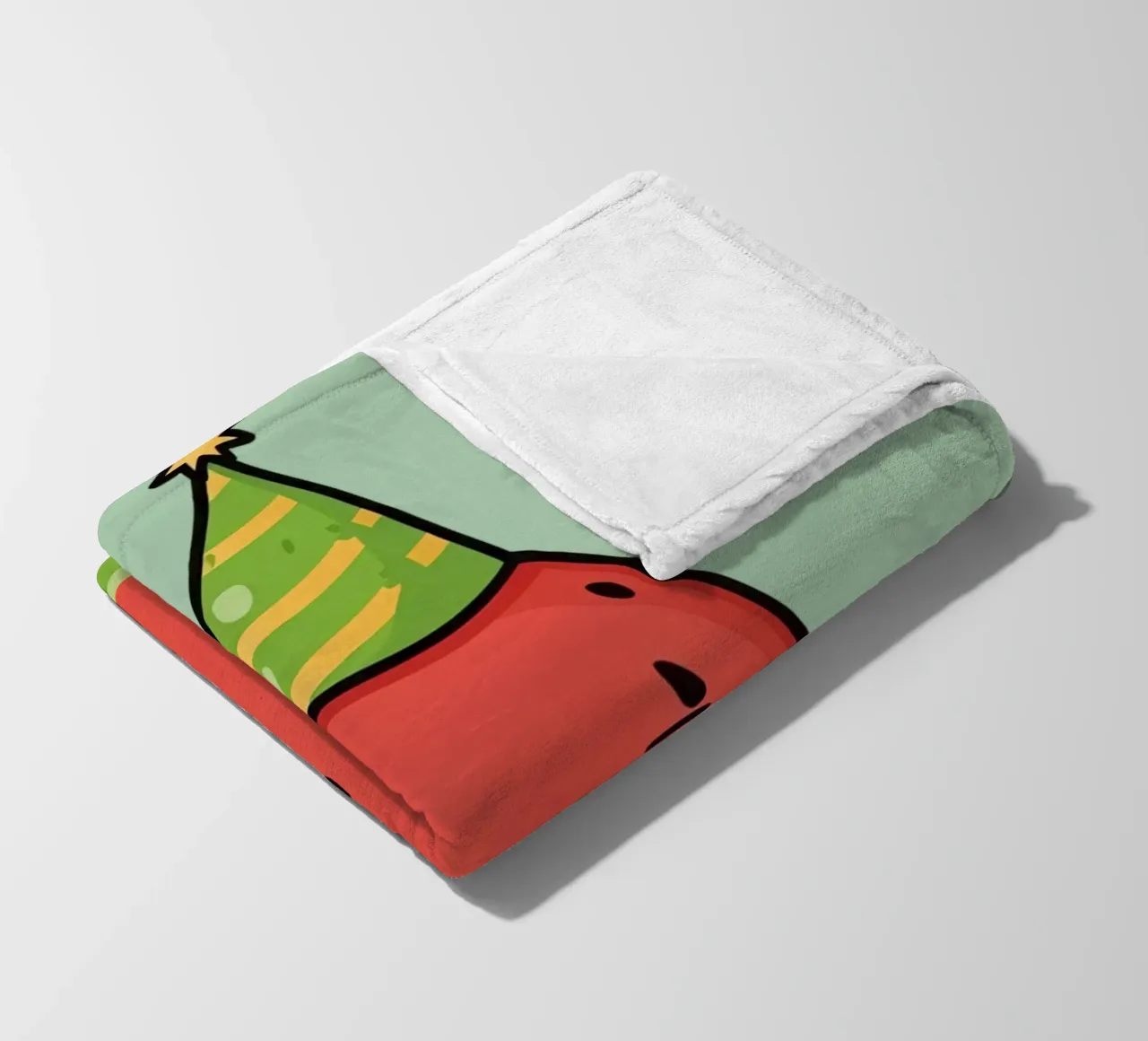 Fetta di cocomero felice con cappello da festa coperta in pile da DesignDoodle