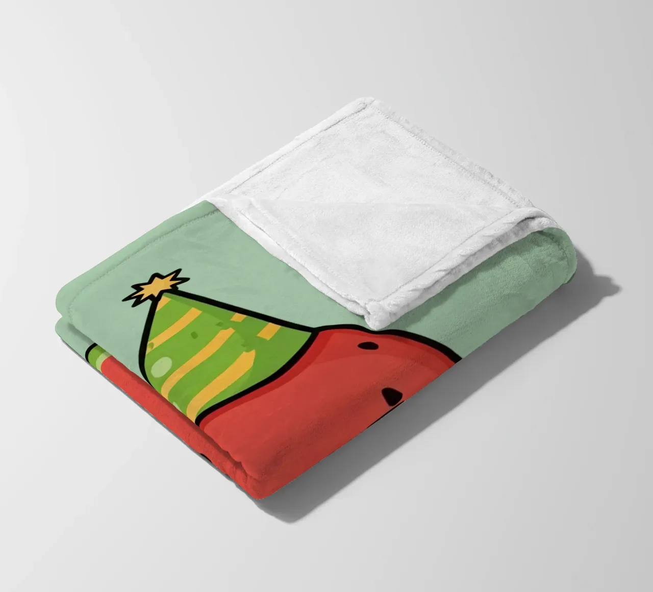 Fetta di cocomero felice con cappello da festa coperta in pile da DesignDoodle