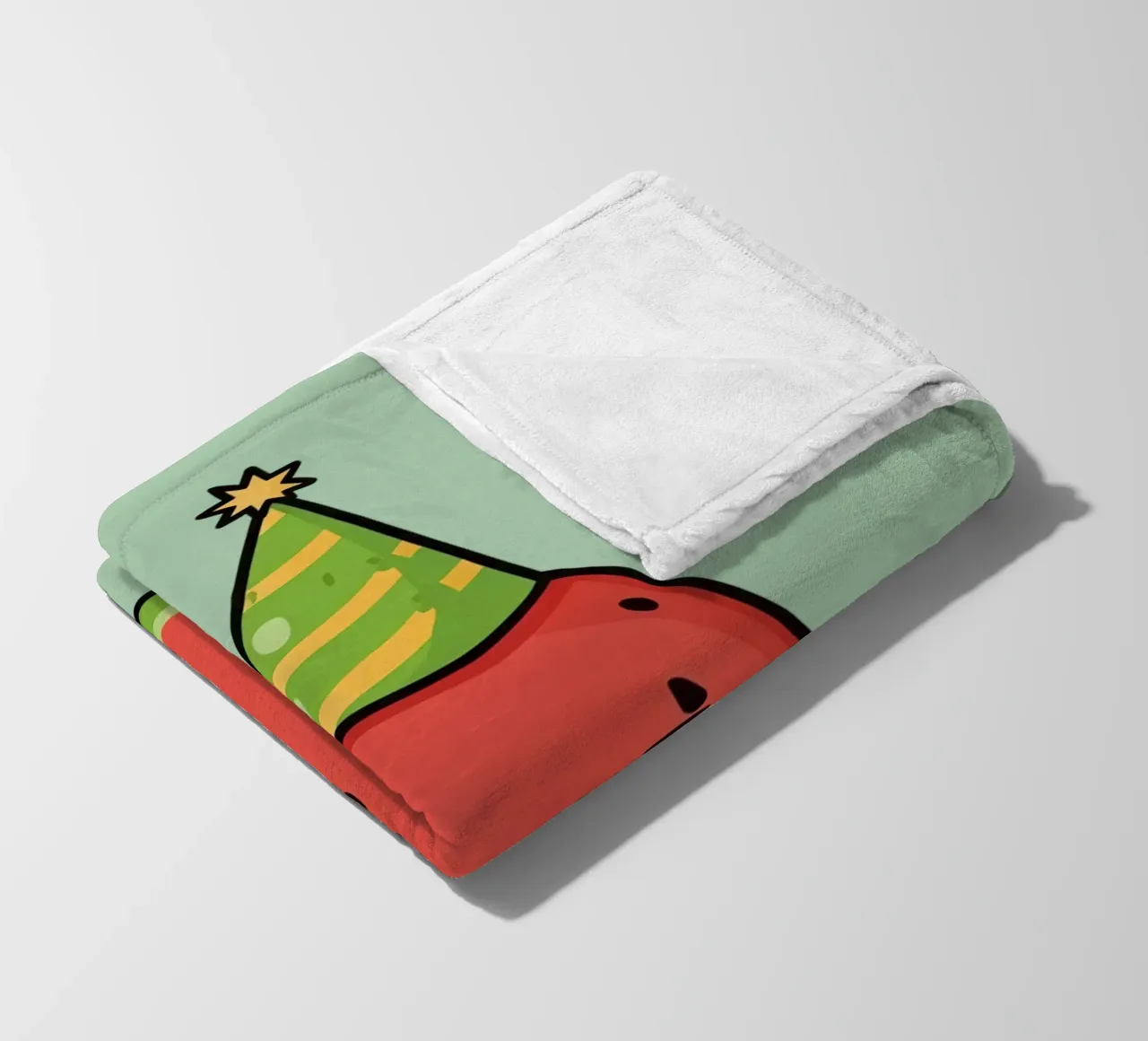 Fetta di cocomero felice con cappello da festa coperta in pile da DesignDoodle