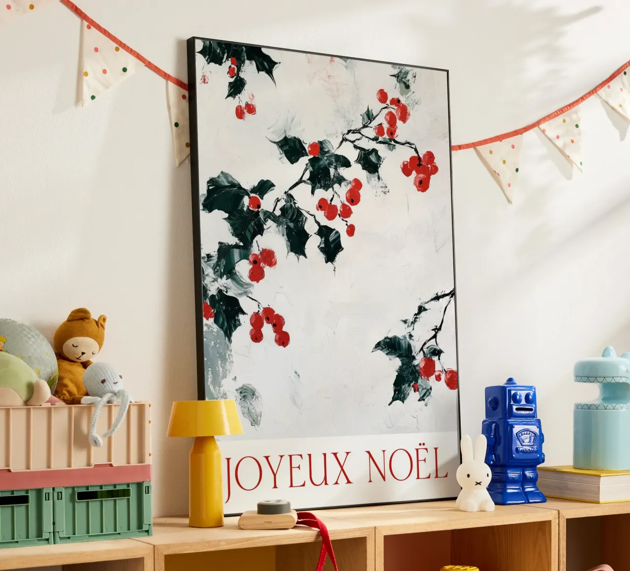 Joyeux Noel (Mistletoe) alluminio dibond da treechild