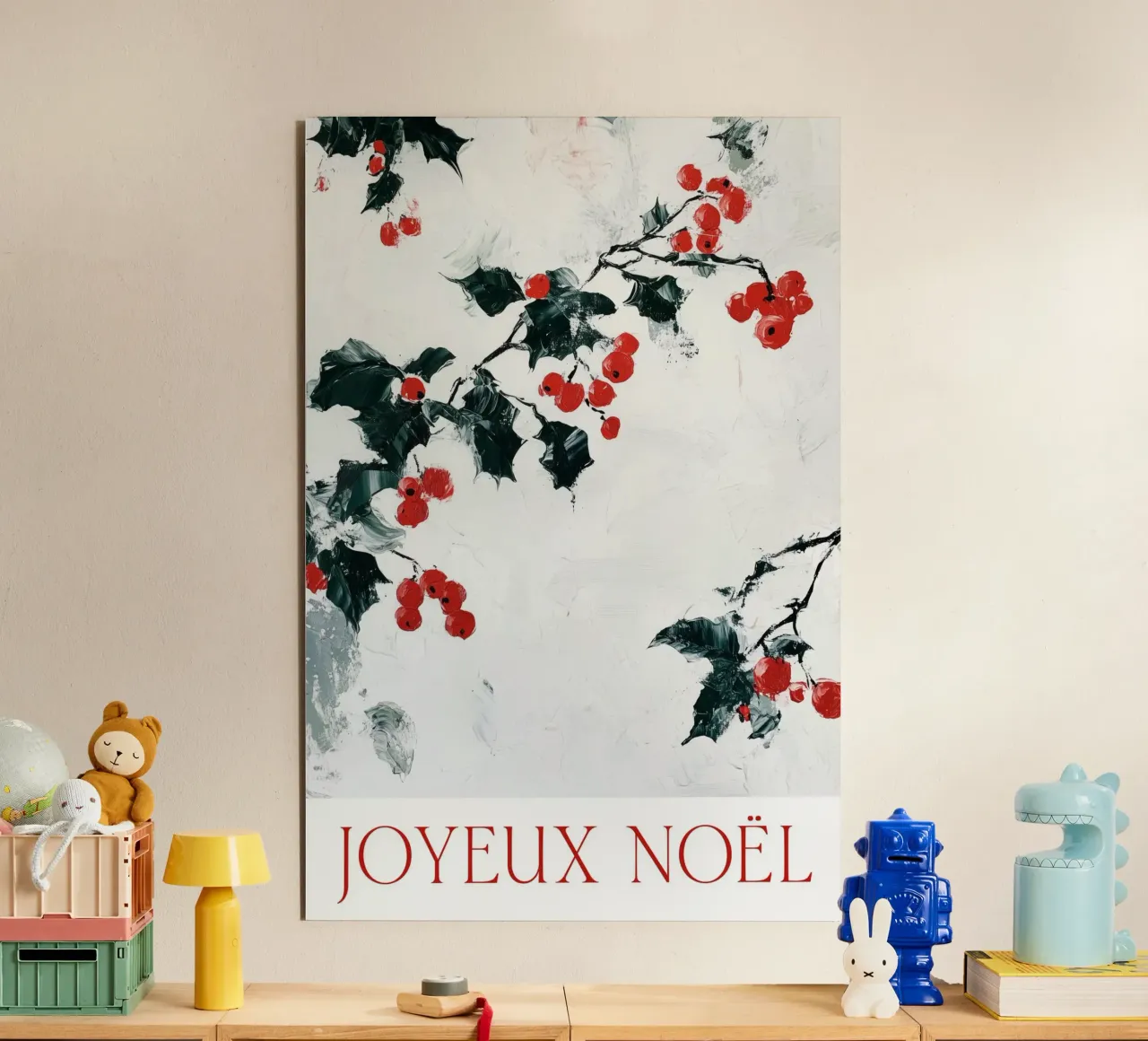 Joyeux Noel (Mistletoe) alluminio dibond da treechild