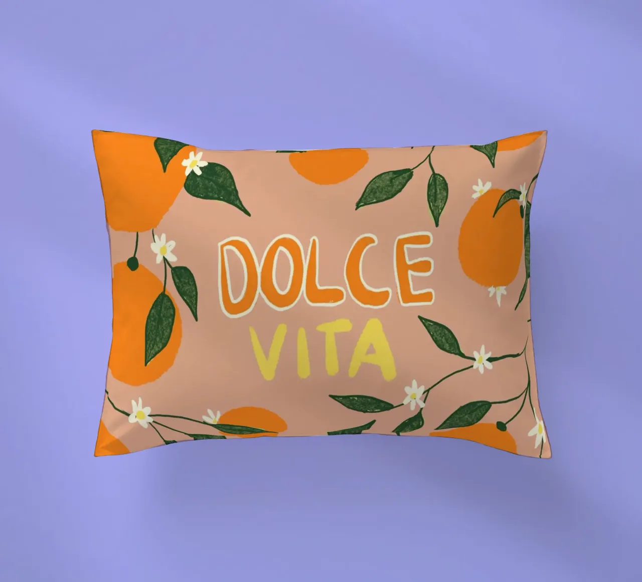 Dolce Vita Orange Kissen von Studio Dolci