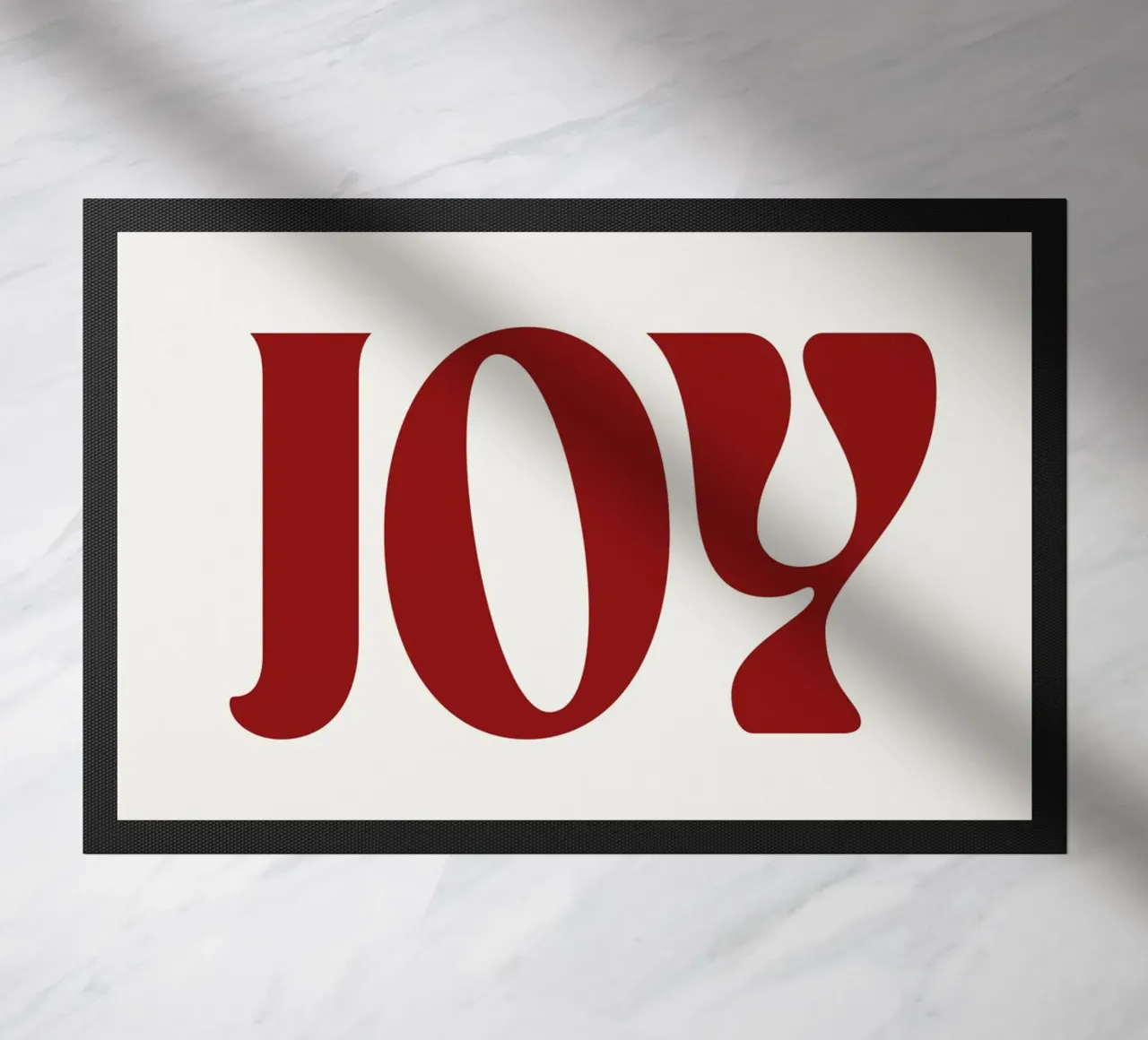 JOY (Red) doormat by treechild